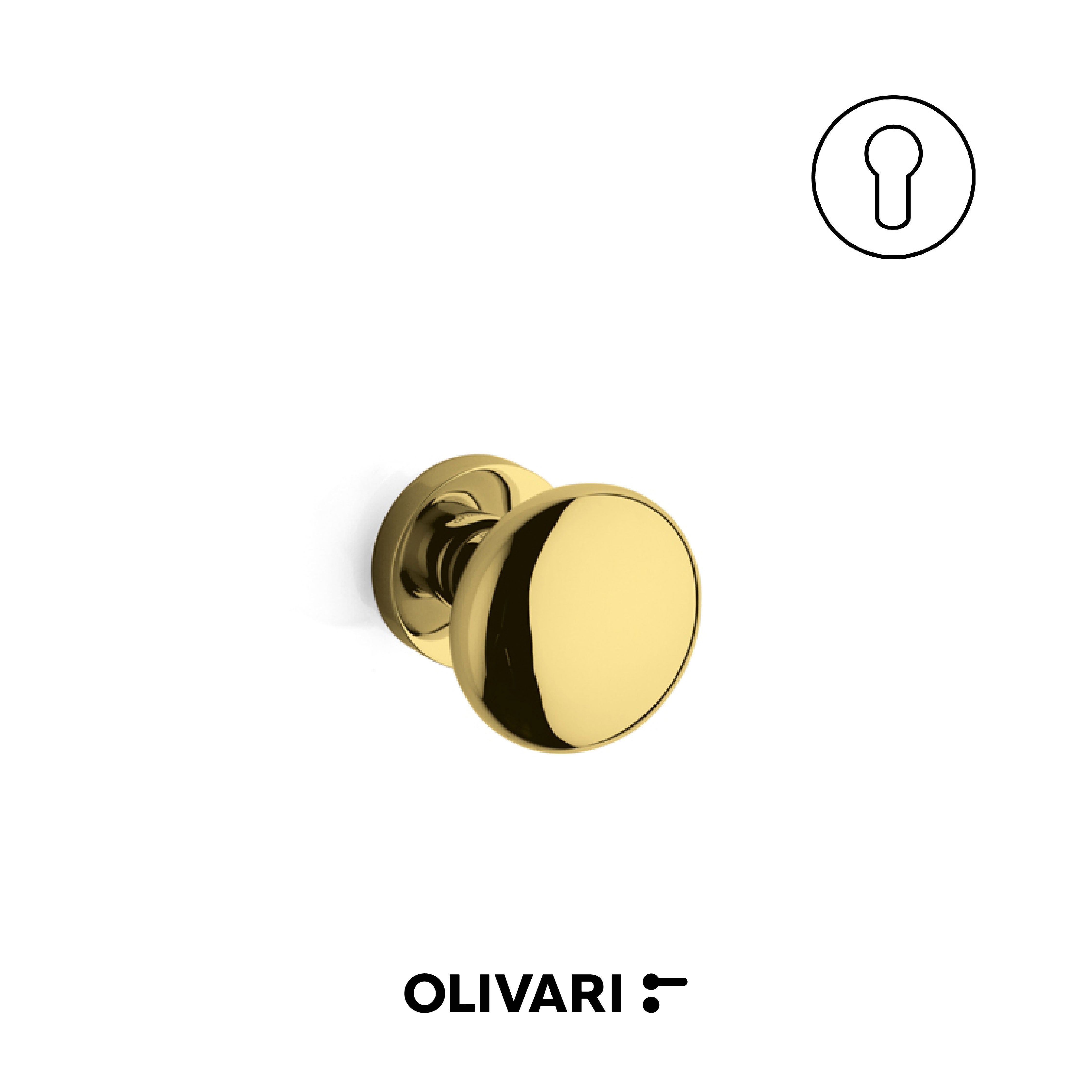 Olivari Edison Ø60 - Pomoli centrali per porte