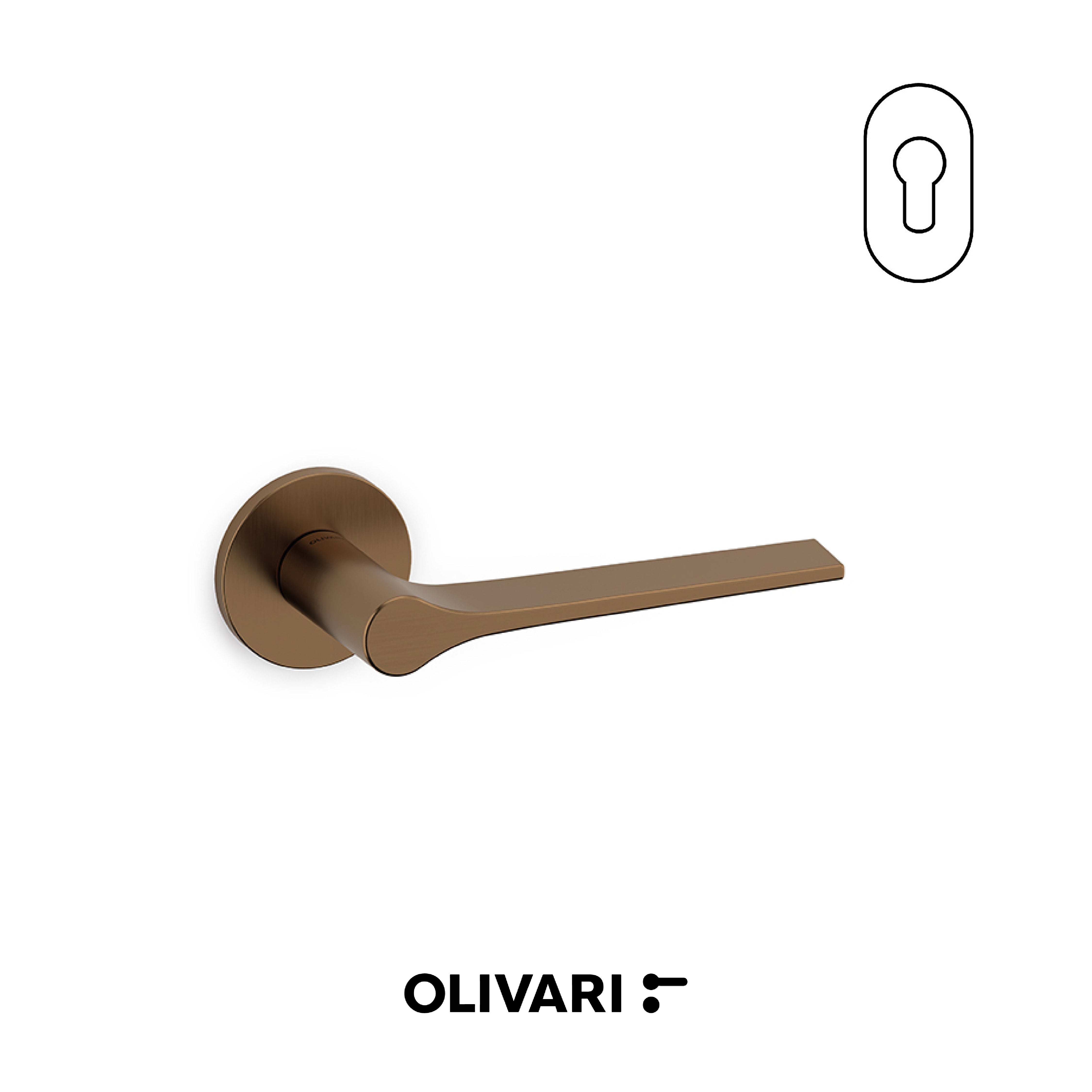Olivari Lama L - Maniglia per porta interna