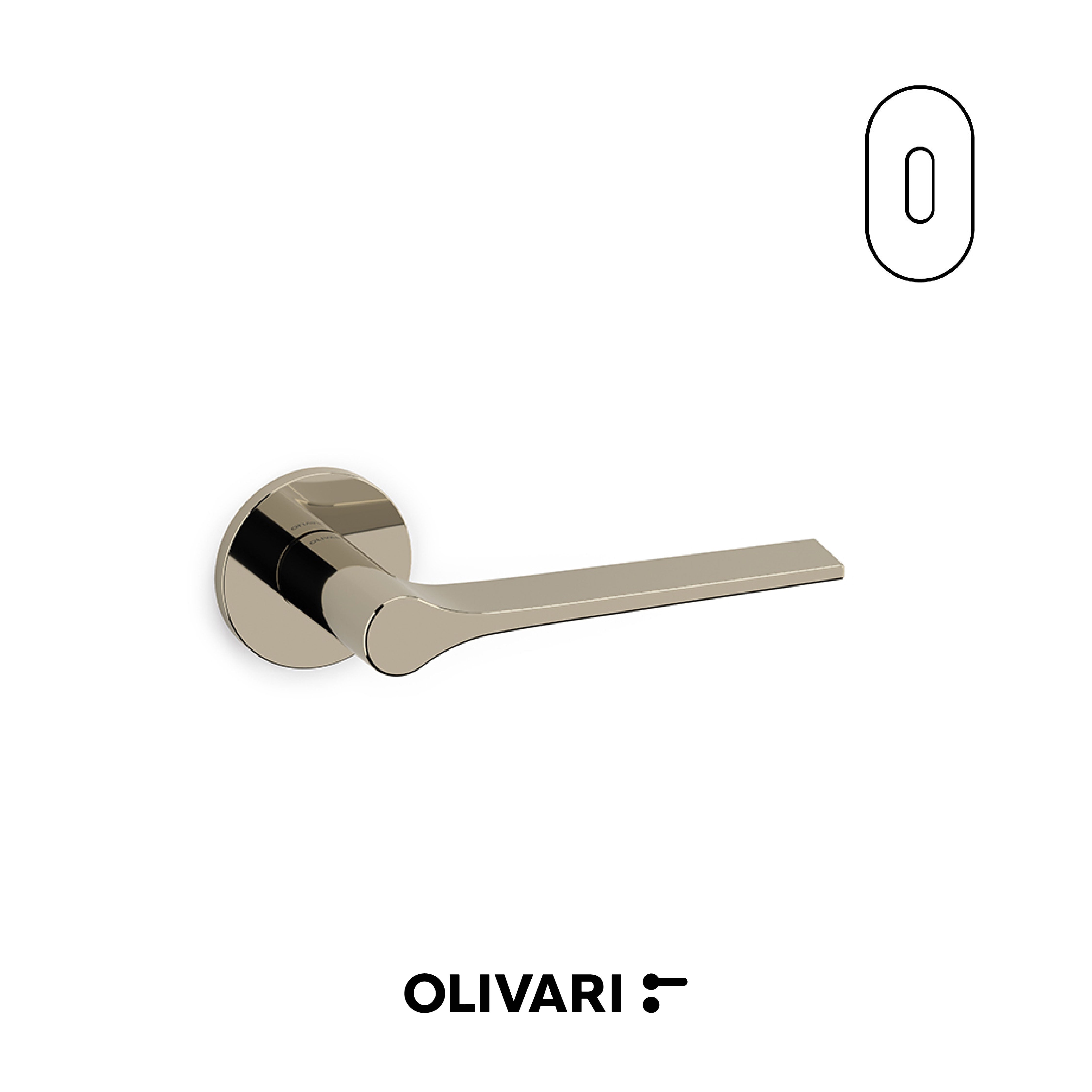 Olivari Lama L - Maniglia per porta interna