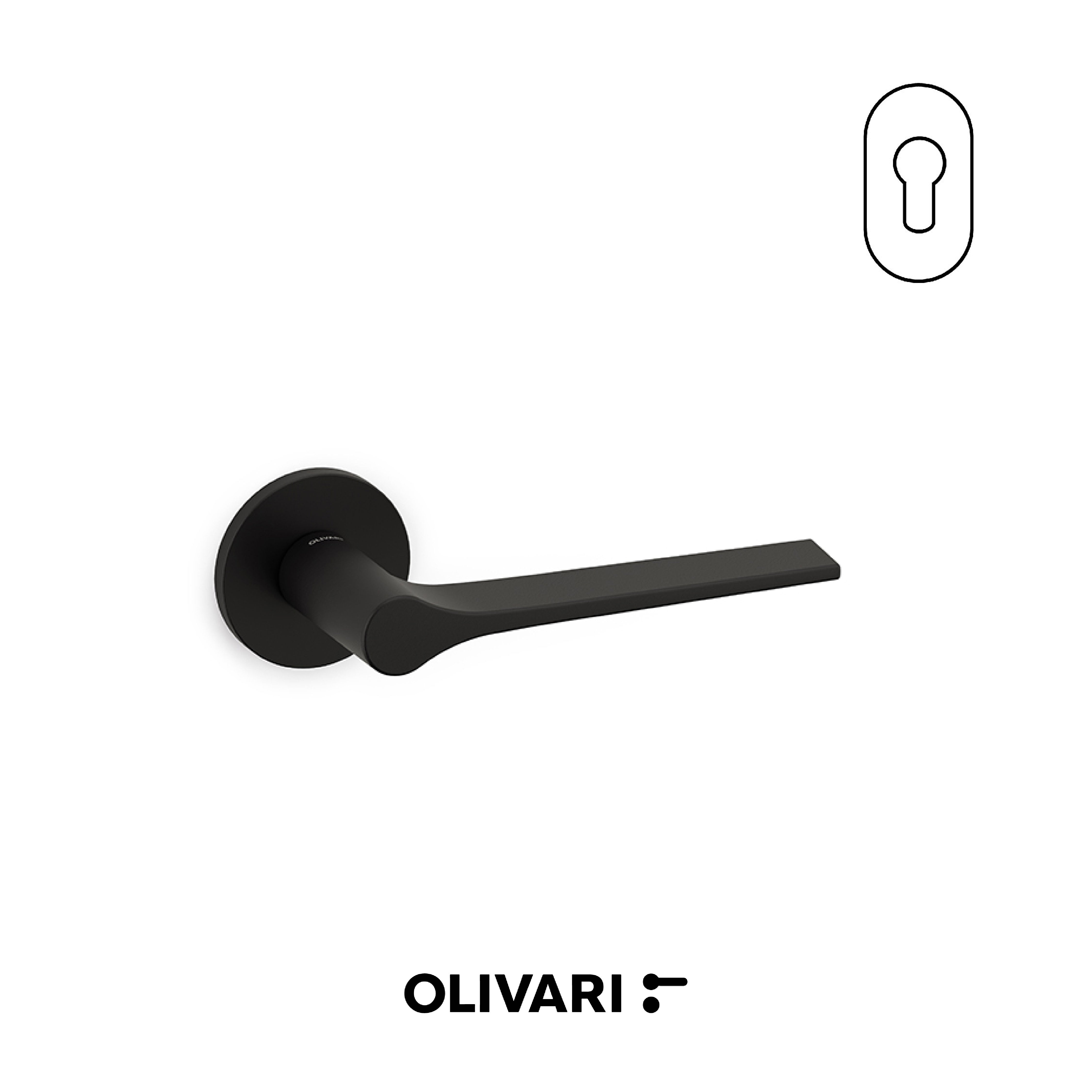 Olivari Lama L - Maniglia per porta interna