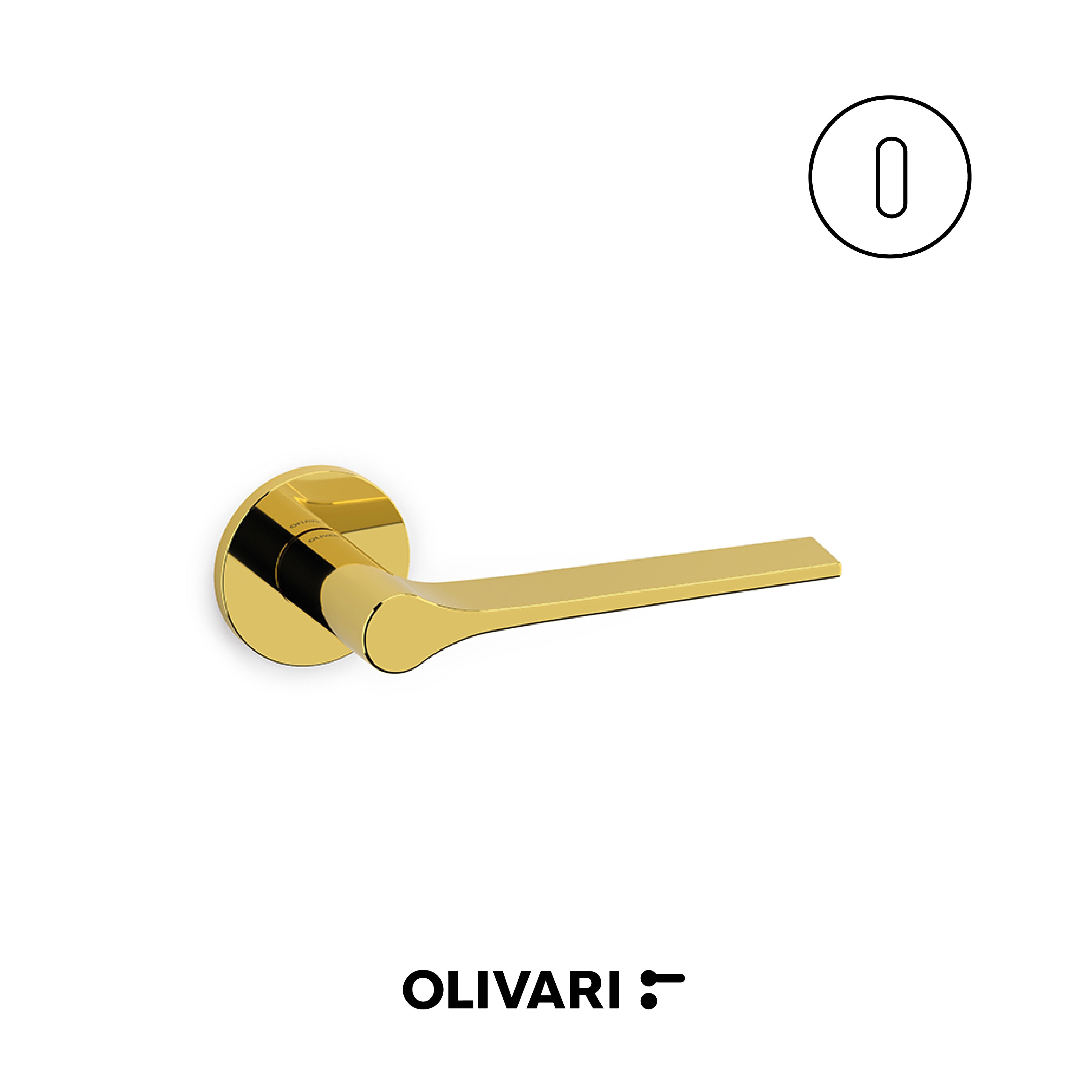 Olivari Lama L - Maniglia per porta interna