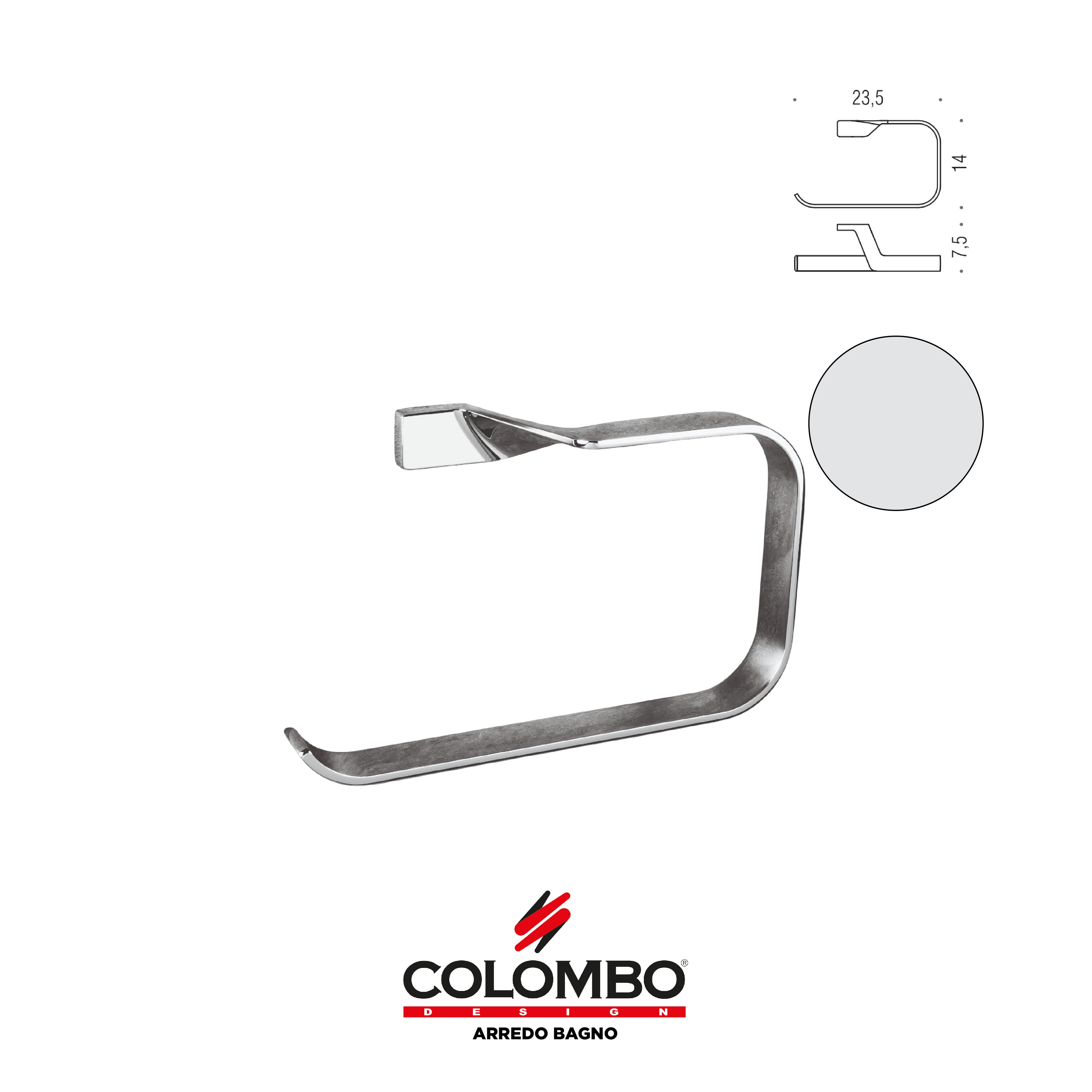 Alizé Porta salvietta ad anello - Colombo design arredo bagno - Imhoff Handles