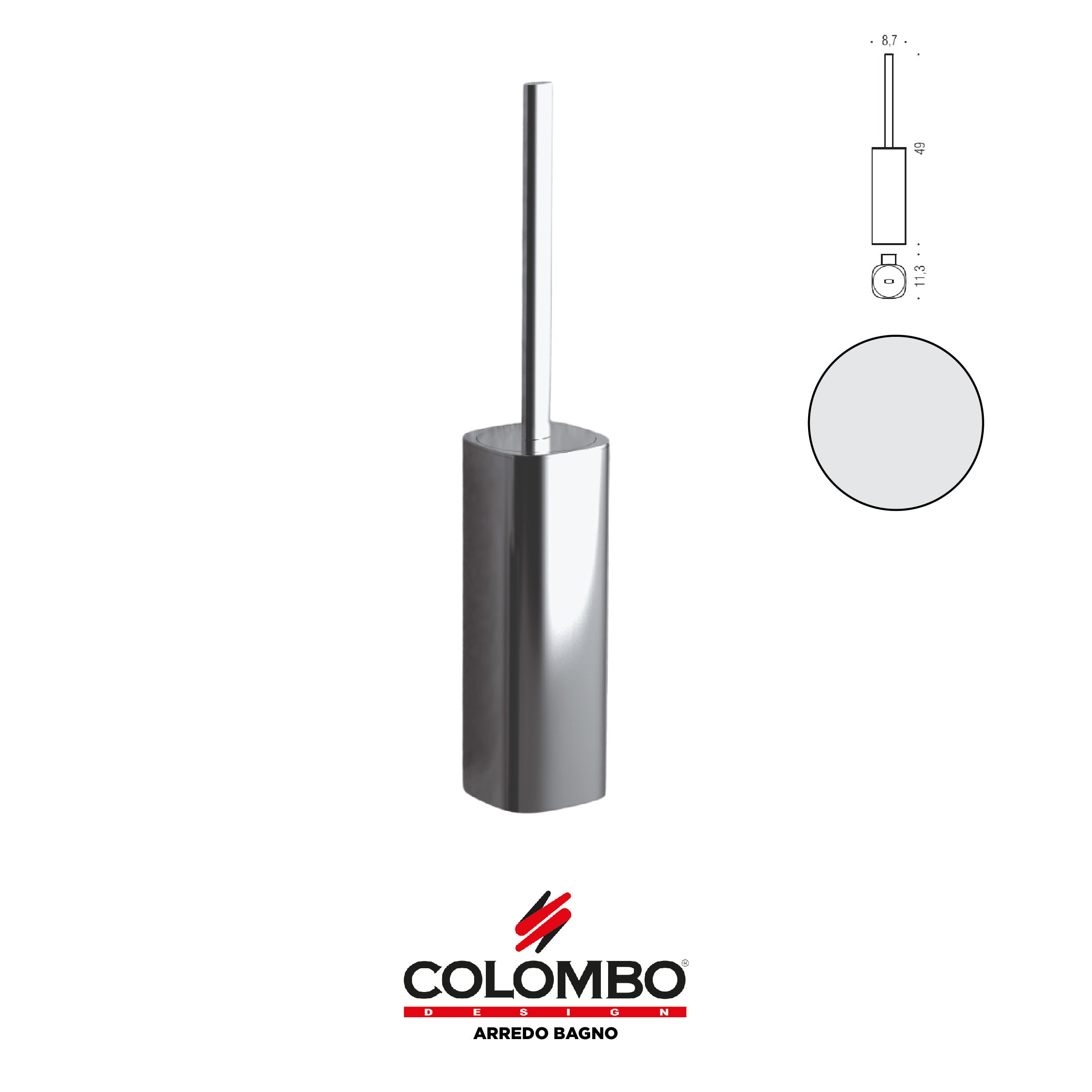 Trenta Porta scopino - Colombo design arredo bagno - Imhoff Handles