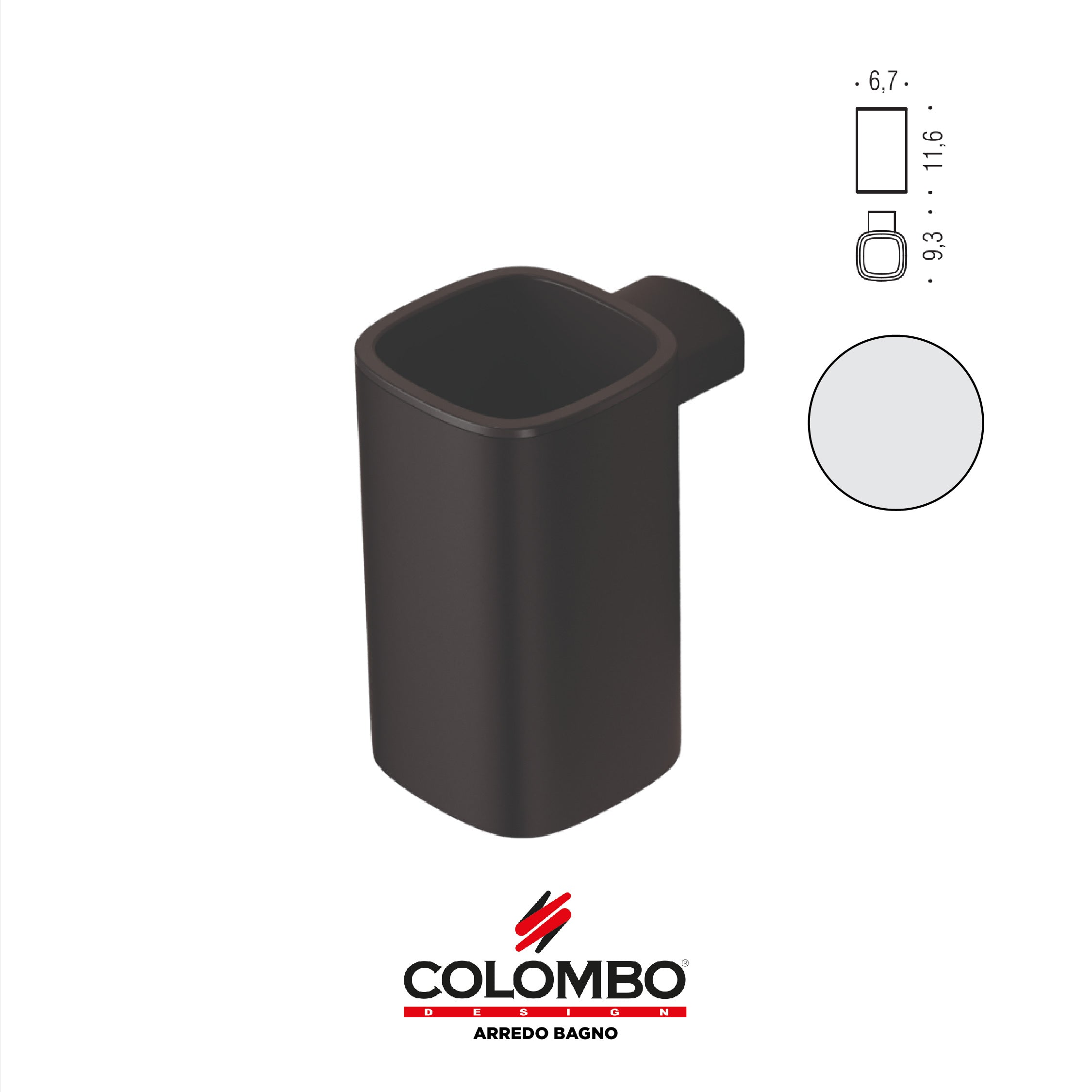 Trenta Porta bicchiere - Colombo design arredo bagno - Imhoff Handles
