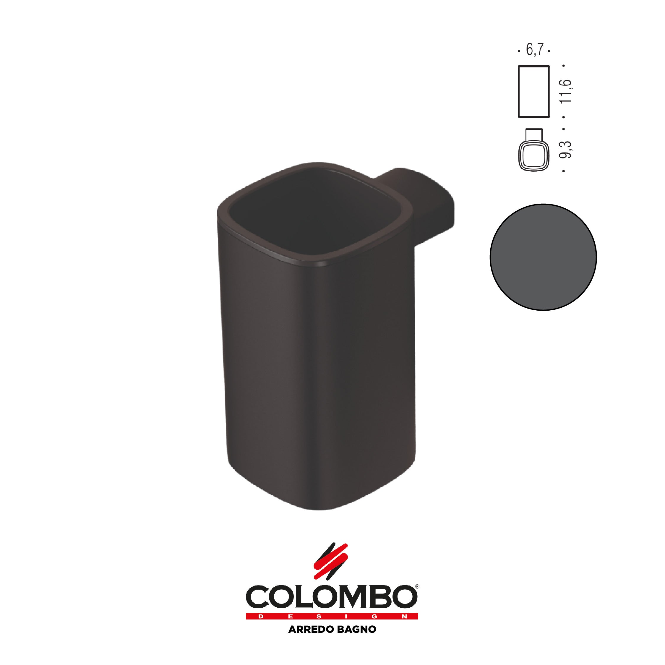 Trenta Porta bicchiere - Colombo design arredo bagno - Imhoff Handles