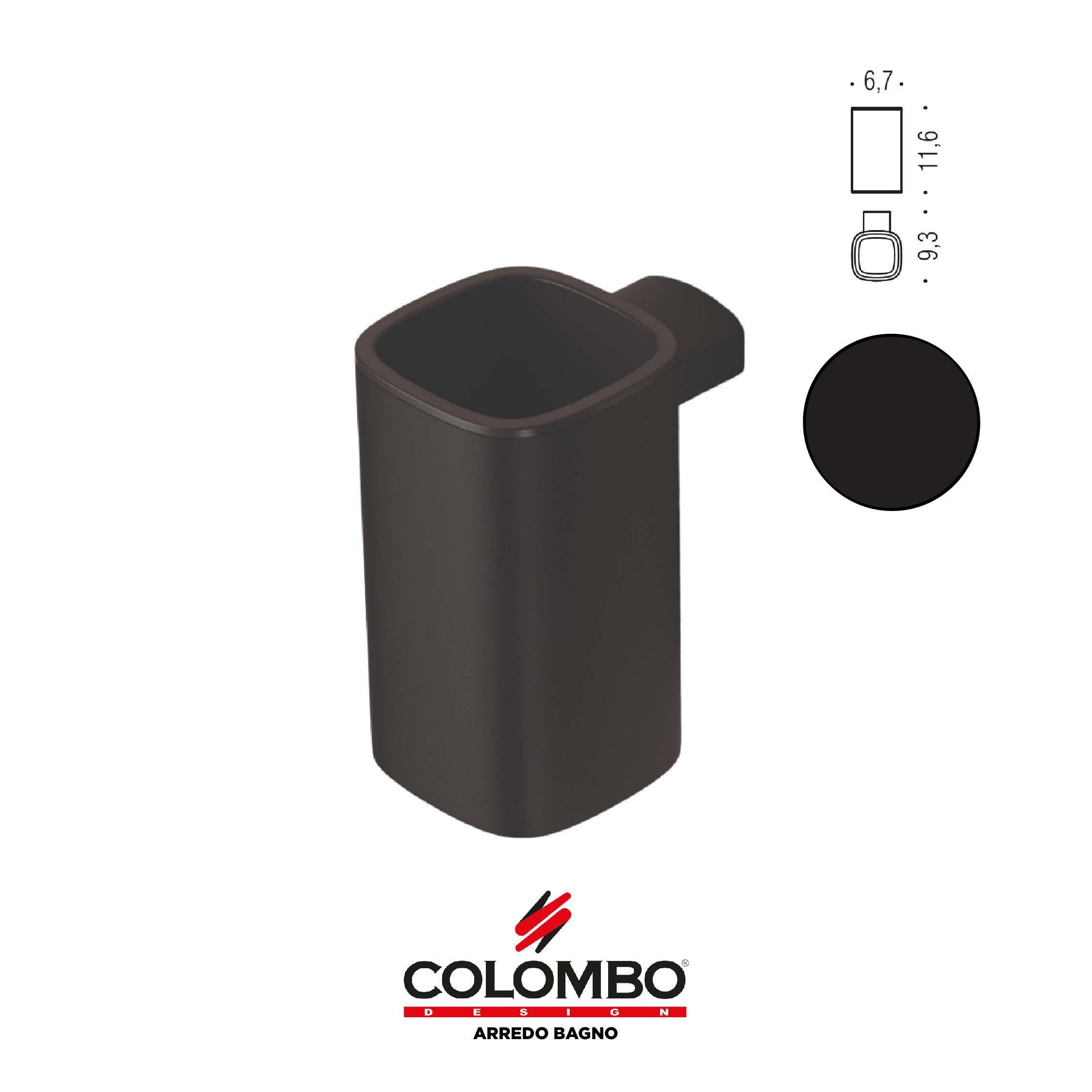Trenta Porta bicchiere - Colombo design arredo bagno - Imhoff Handles