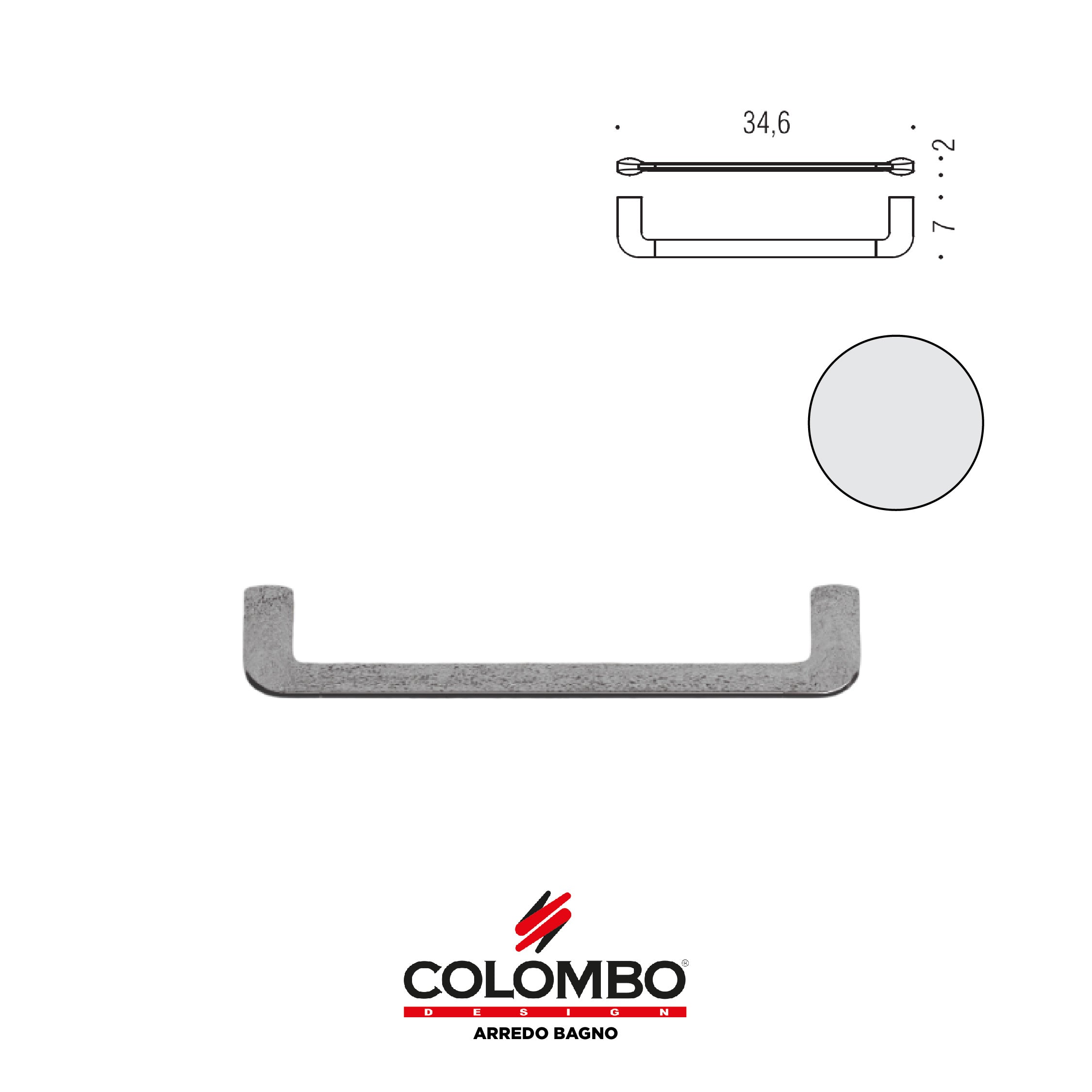 Trenta Porta salvietta - Colombo design arredo bagno - Imhoff Handles