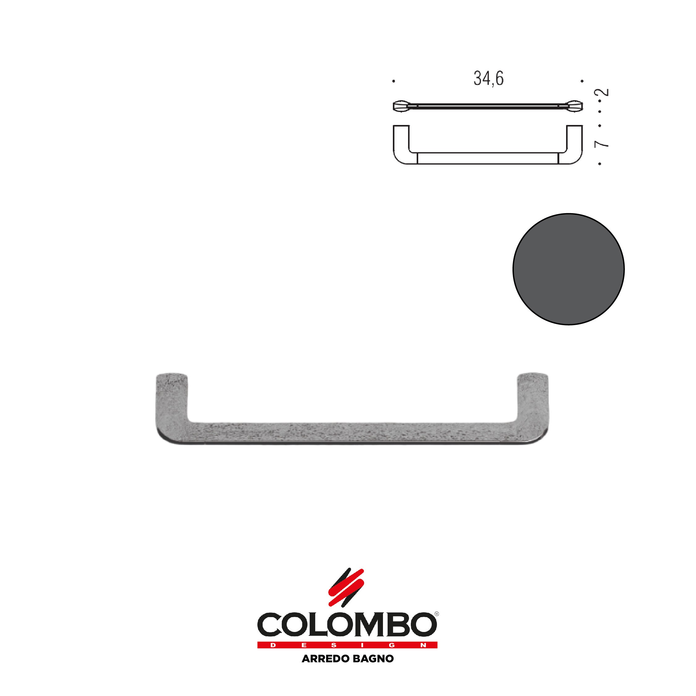 Trenta Porta salvietta - Colombo design arredo bagno - Imhoff Handles
