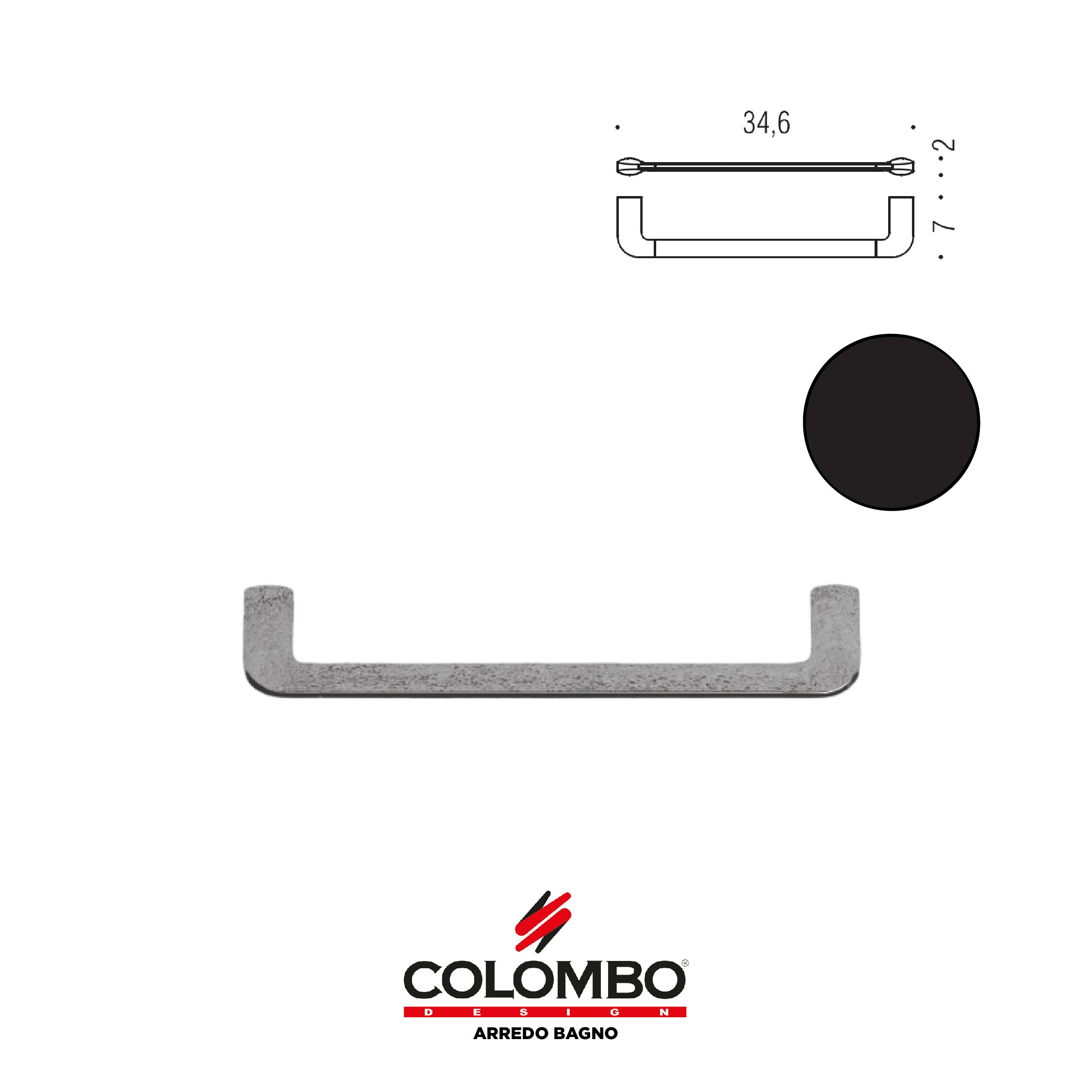 Trenta Porta salvietta - Colombo design arredo bagno - Imhoff Handles