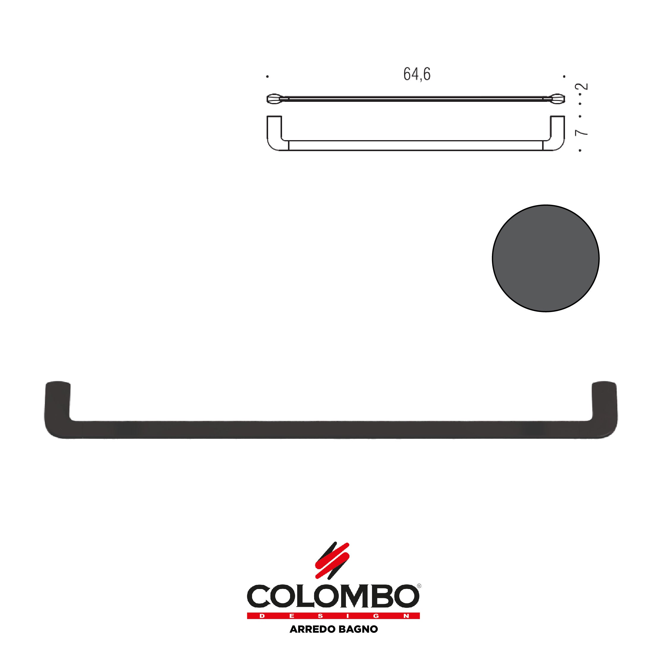 Trenta Porta salvietta - Colombo design arredo bagno - Imhoff Handles