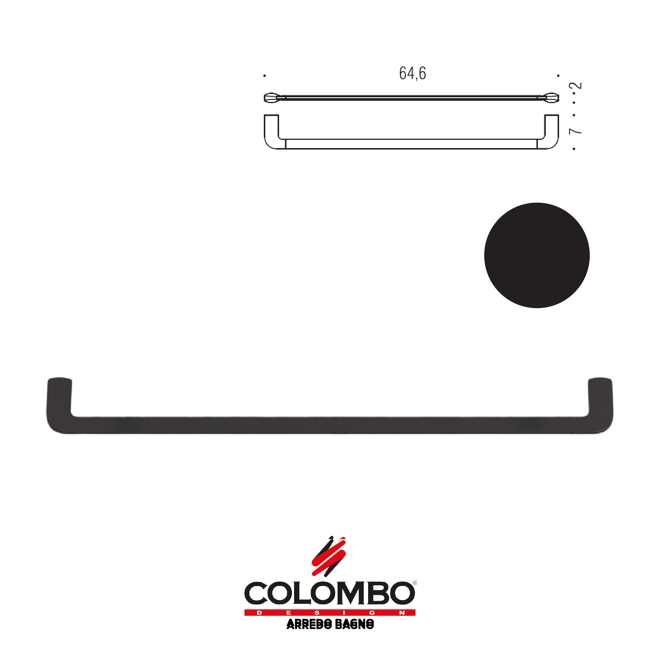 Trenta Porta salvietta - Colombo design arredo bagno - Imhoff Handles