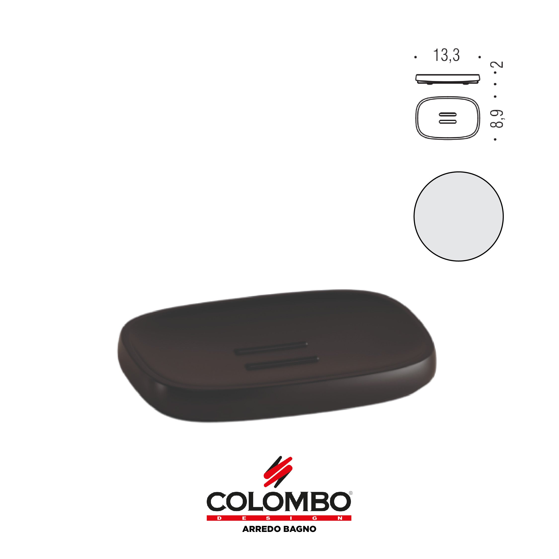 Trenta Porta sapone d'appoggio - Colombo design arredo bagno - Imhoff Handles