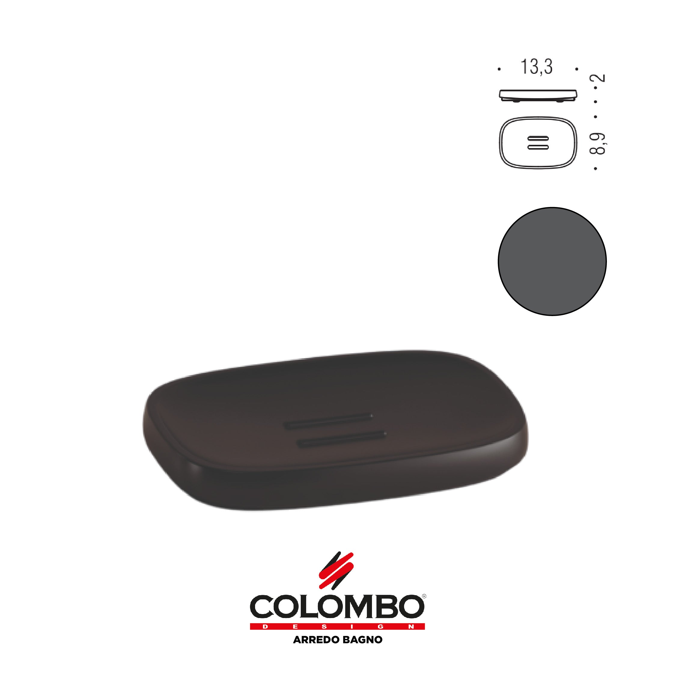 Trenta Porta sapone d'appoggio - Colombo design arredo bagno - Imhoff Handles