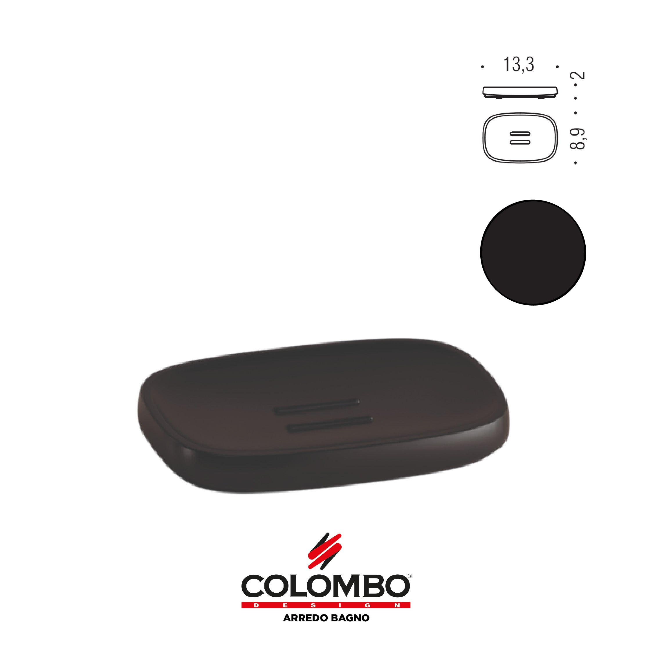 Trenta Porta sapone d'appoggio - Colombo design arredo bagno - Imhoff Handles