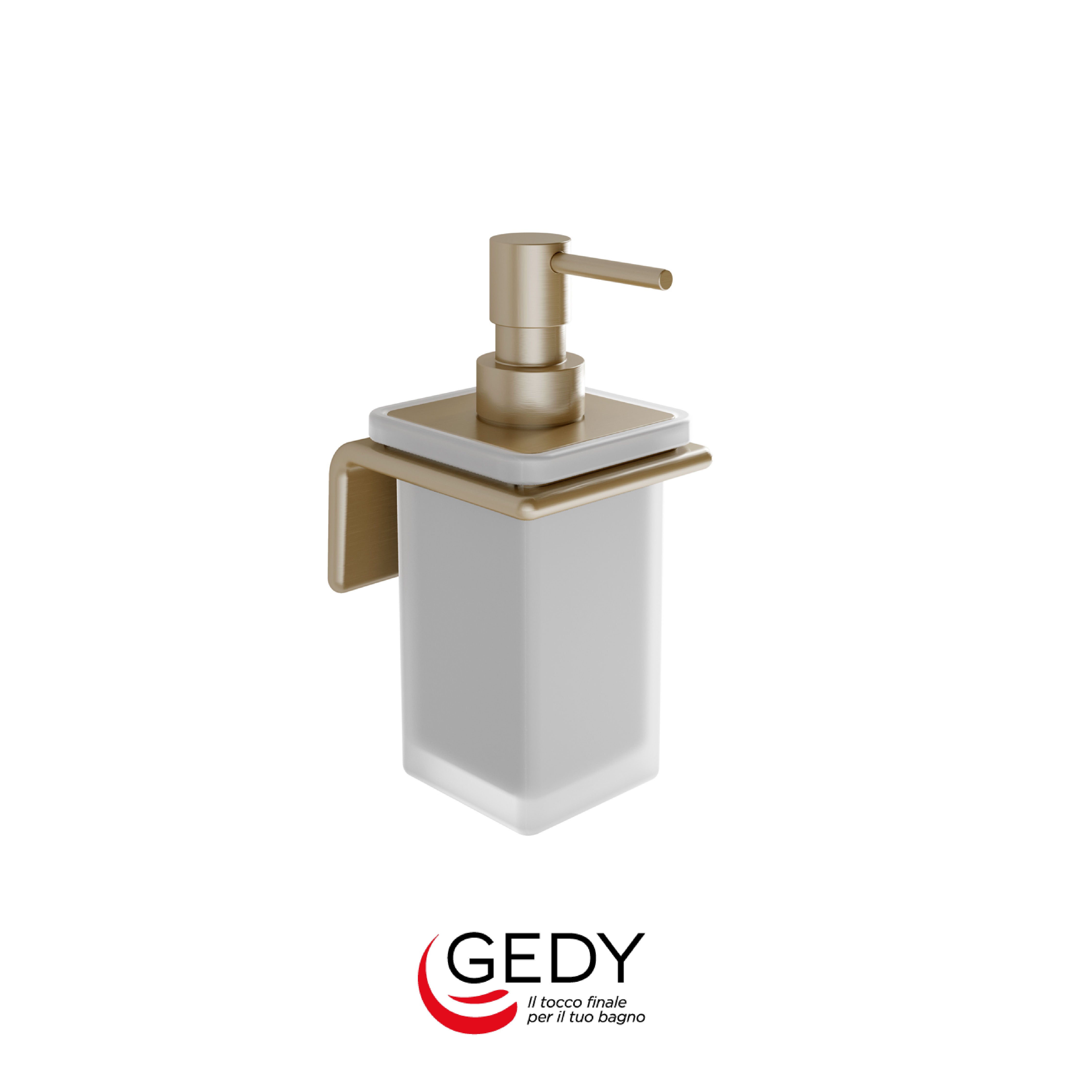 GEDY Il Giglio - Dosasapone con erogatore in Cromall® - 88 - Oro matt