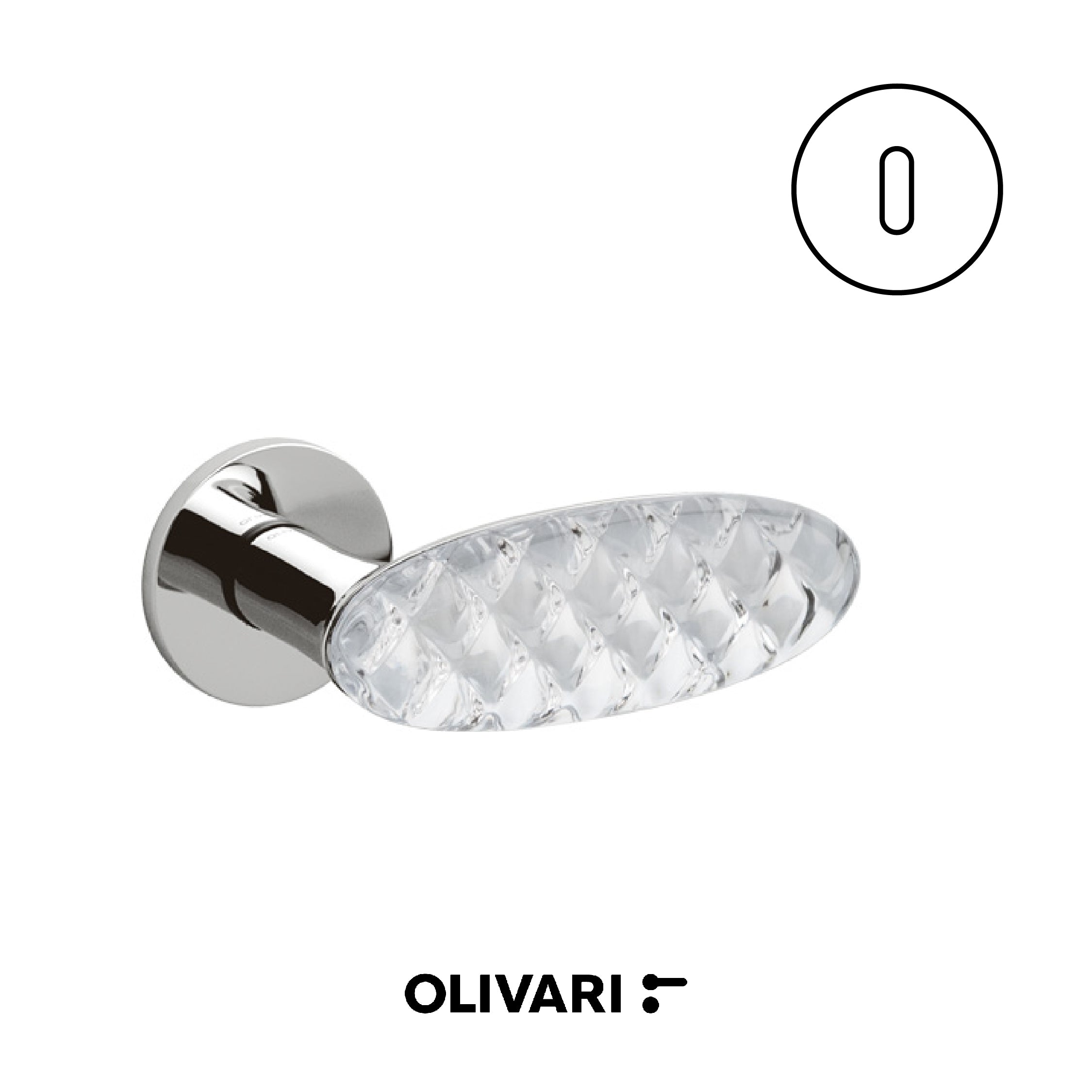 Crystal Royal - Olivari Maniglia per porta interna - Imhoff Handles