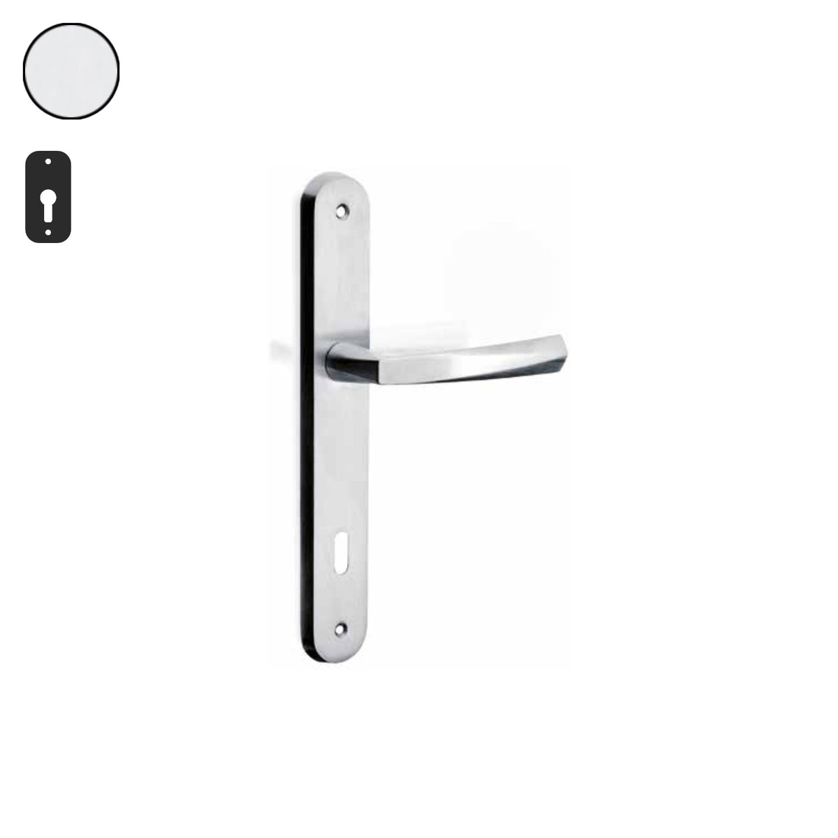 ZB - Maniglie Phoenix - Maniglia per porta interna - CRS - Cromo satinato / Placca 250x38 mm / Yale 85