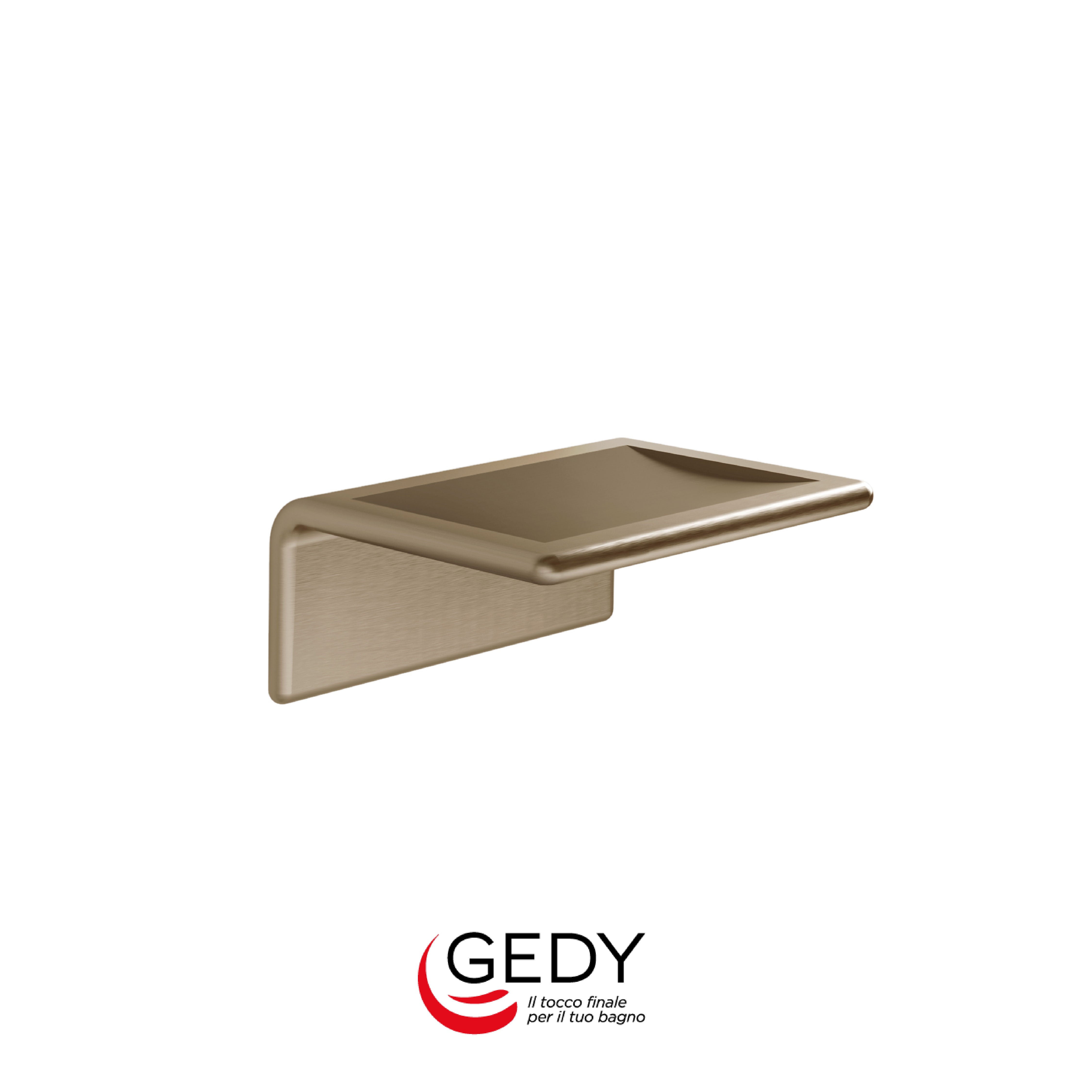 GEDY Il Giglio - Portasapone inamovibile - 88 - Oro matt