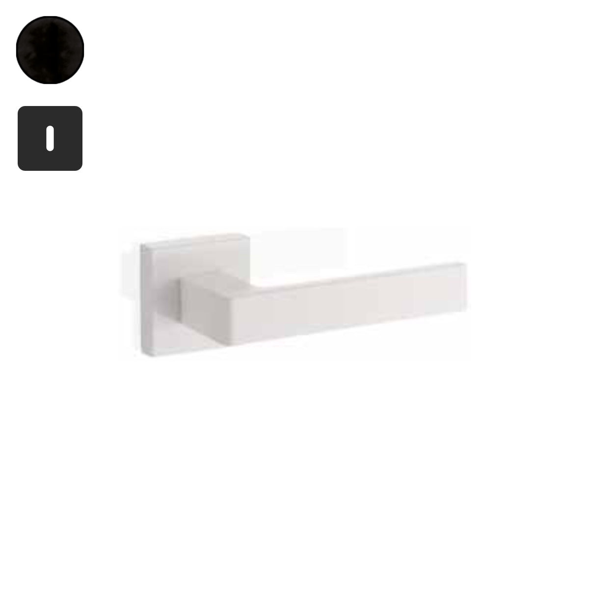 ZB - Maniglie Time - Maniglia per porta interna - NOP - Nero opaco / Quadra / Patent