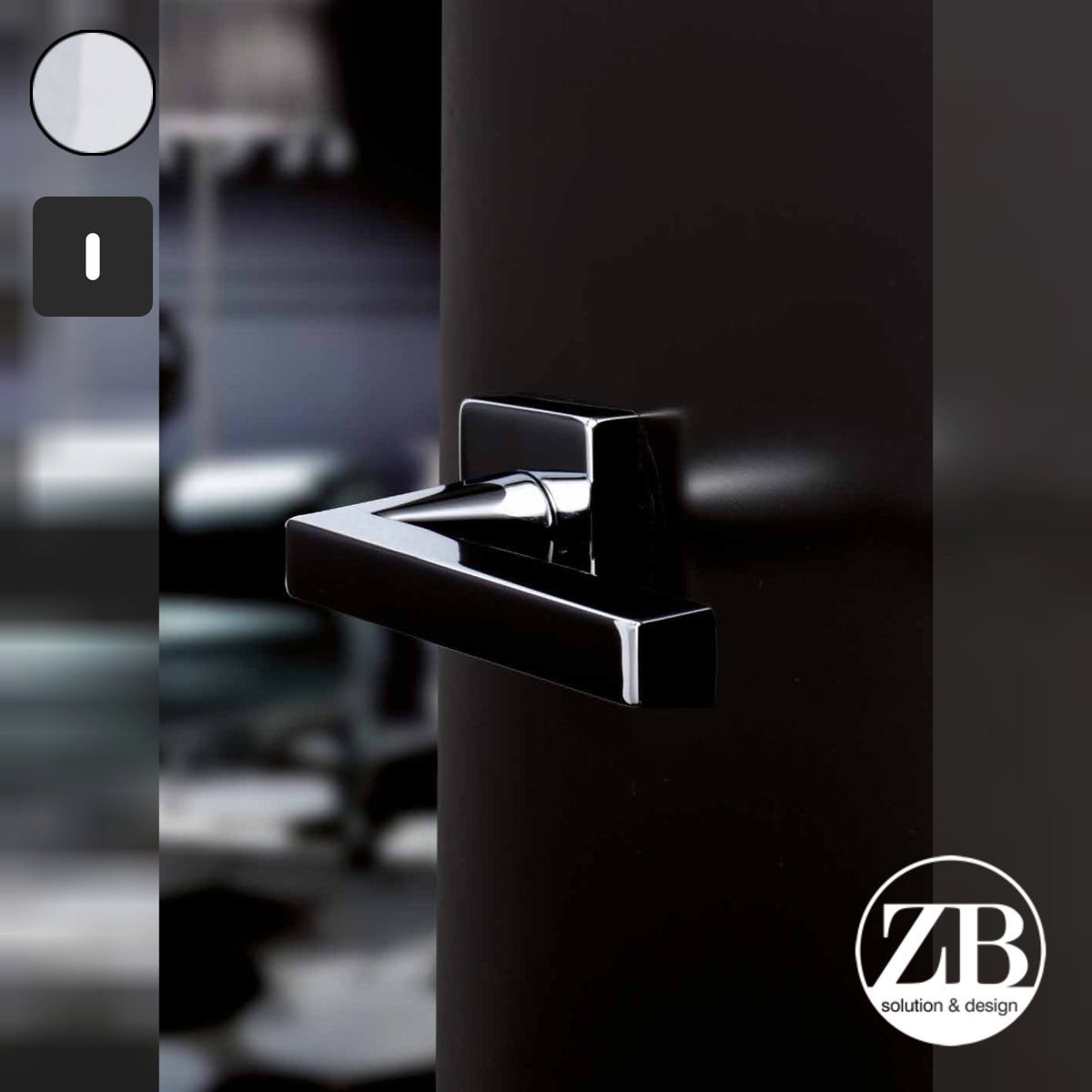 ZB - Maniglie Vanity Sky - Maniglia per porta interna - CLS - Cromo lucido / cromo satinato / Quadra / Patent