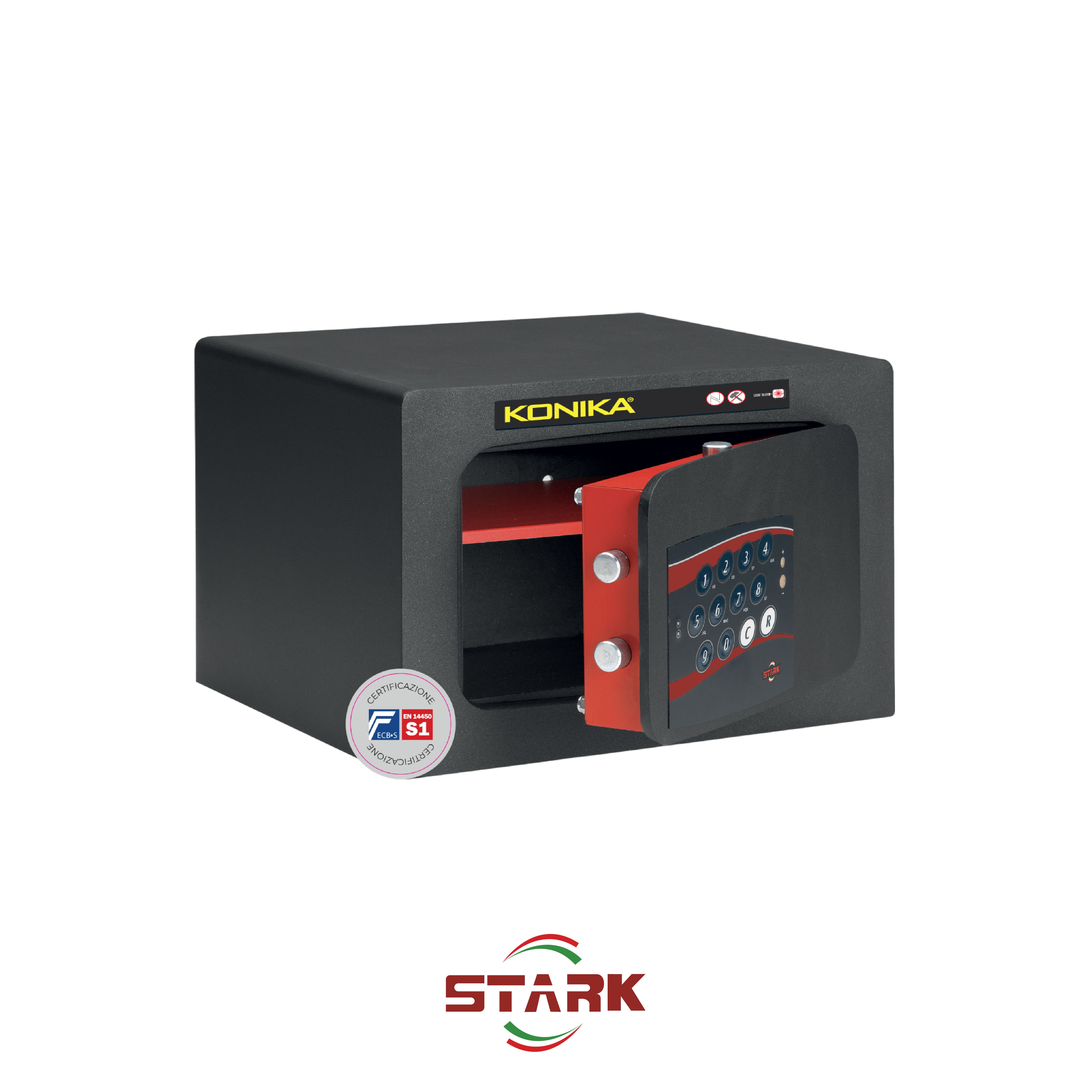 KONIKA Stark safes - Cassaforte a mobile Certificata S1 Serie 3250TKCE modello 3254TKCE