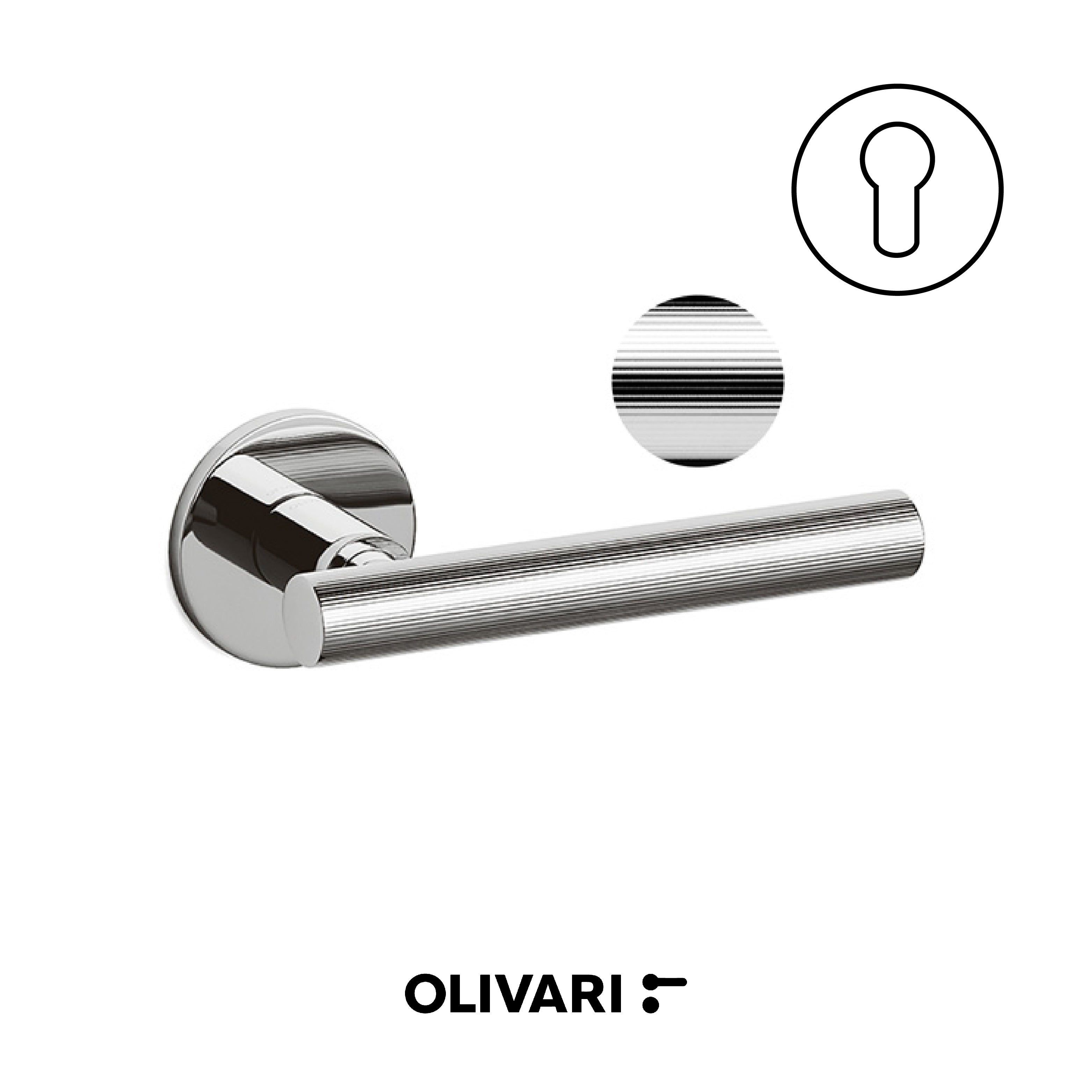Atena Ligne - Olivari Maniglia per porta interna - Imhoff Handles