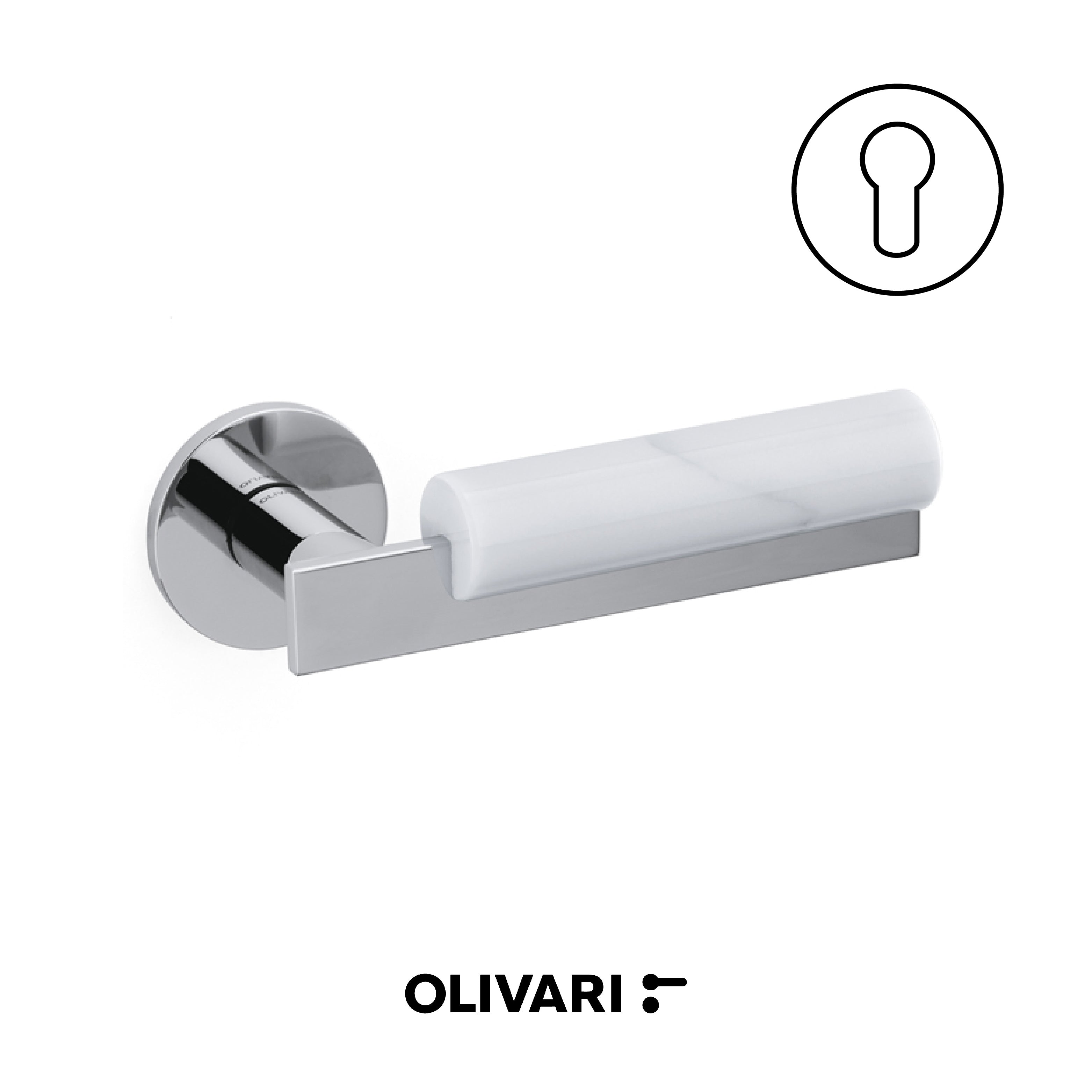 Bau - Olivari Maniglia per porta interna - Imhoff Handles