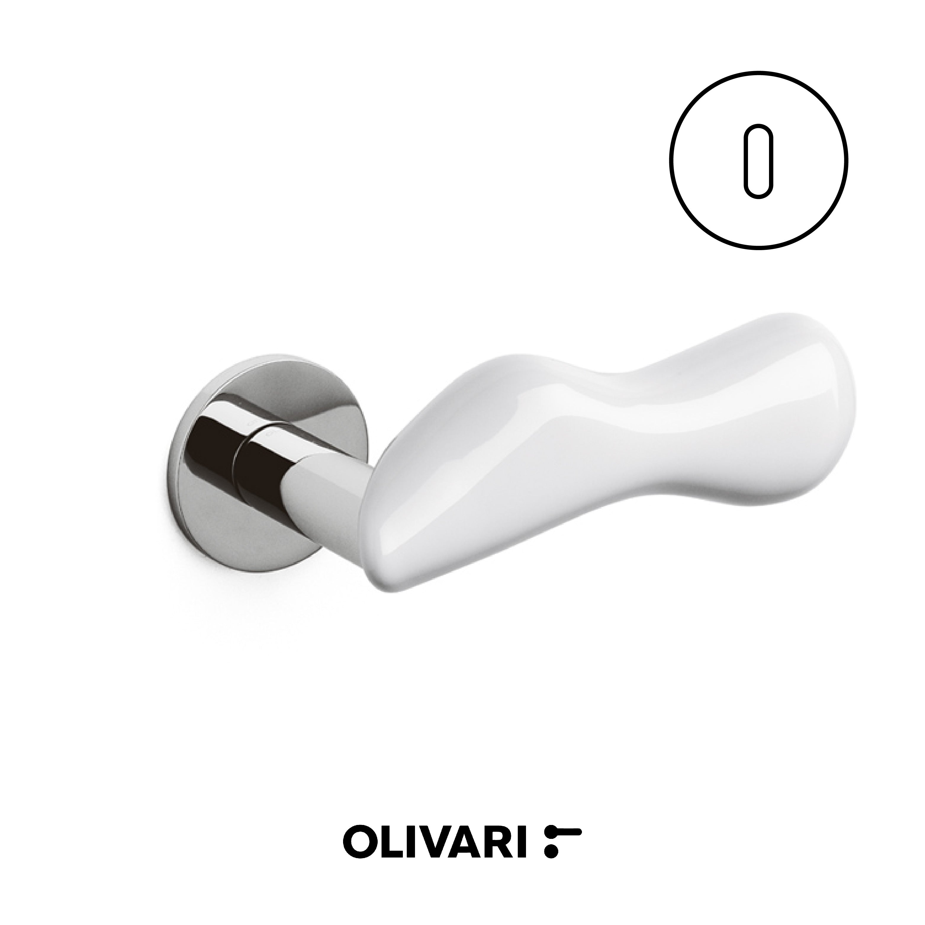 Chelsea Porcellana - Olivari maniglia per porta interna - Imhoff Handles
