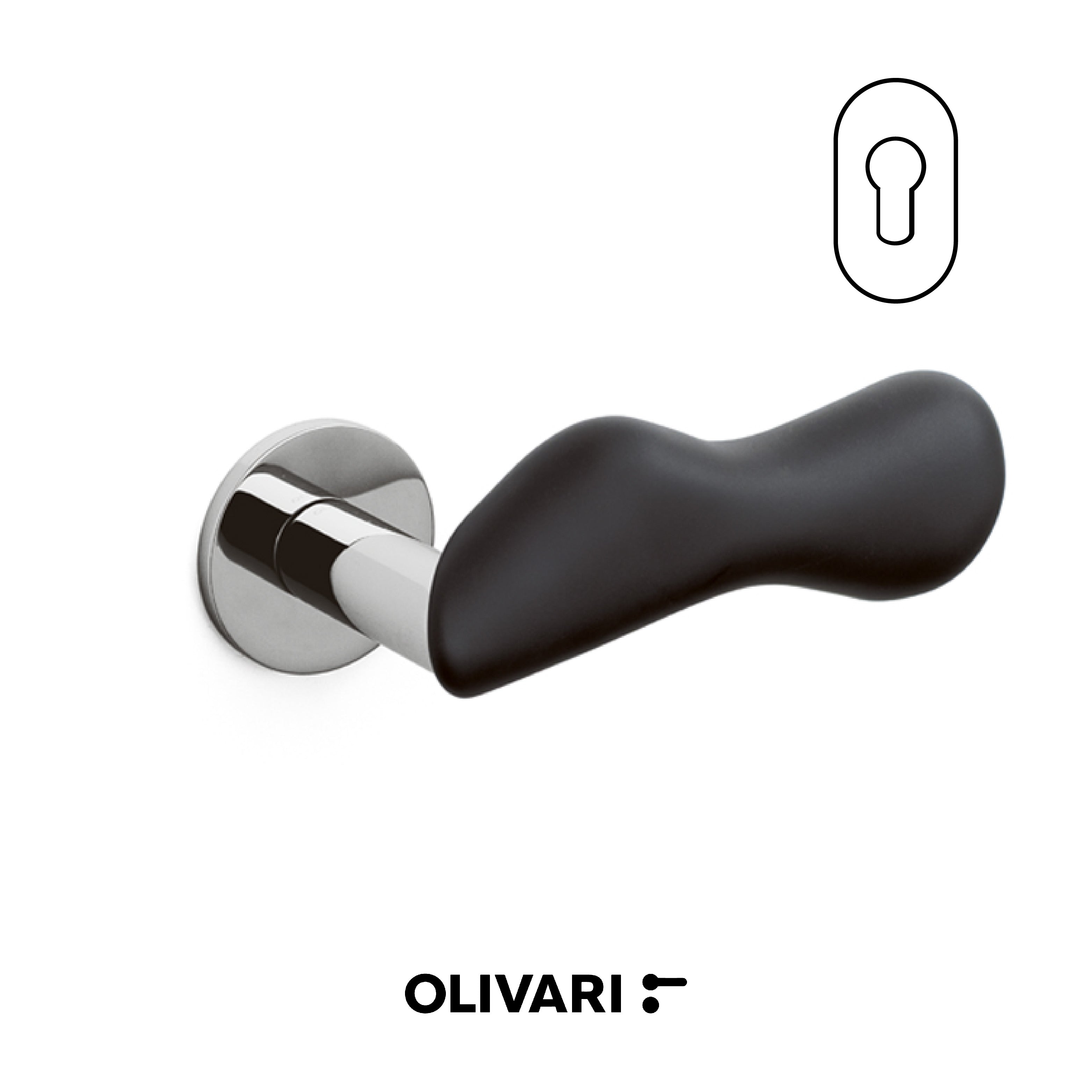 Chelsea Porcellana - Olivari maniglia per porta interna - Imhoff Handles
