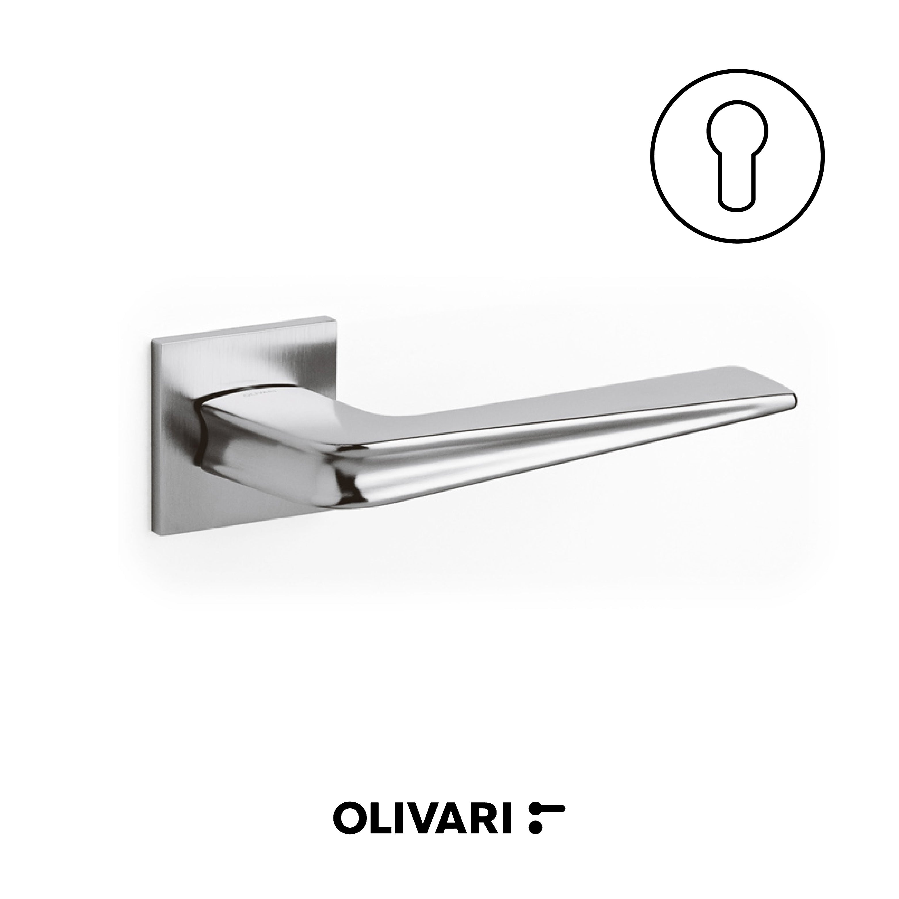 Chevron - Olivari maniglia per porta interna - Imhoff Handles