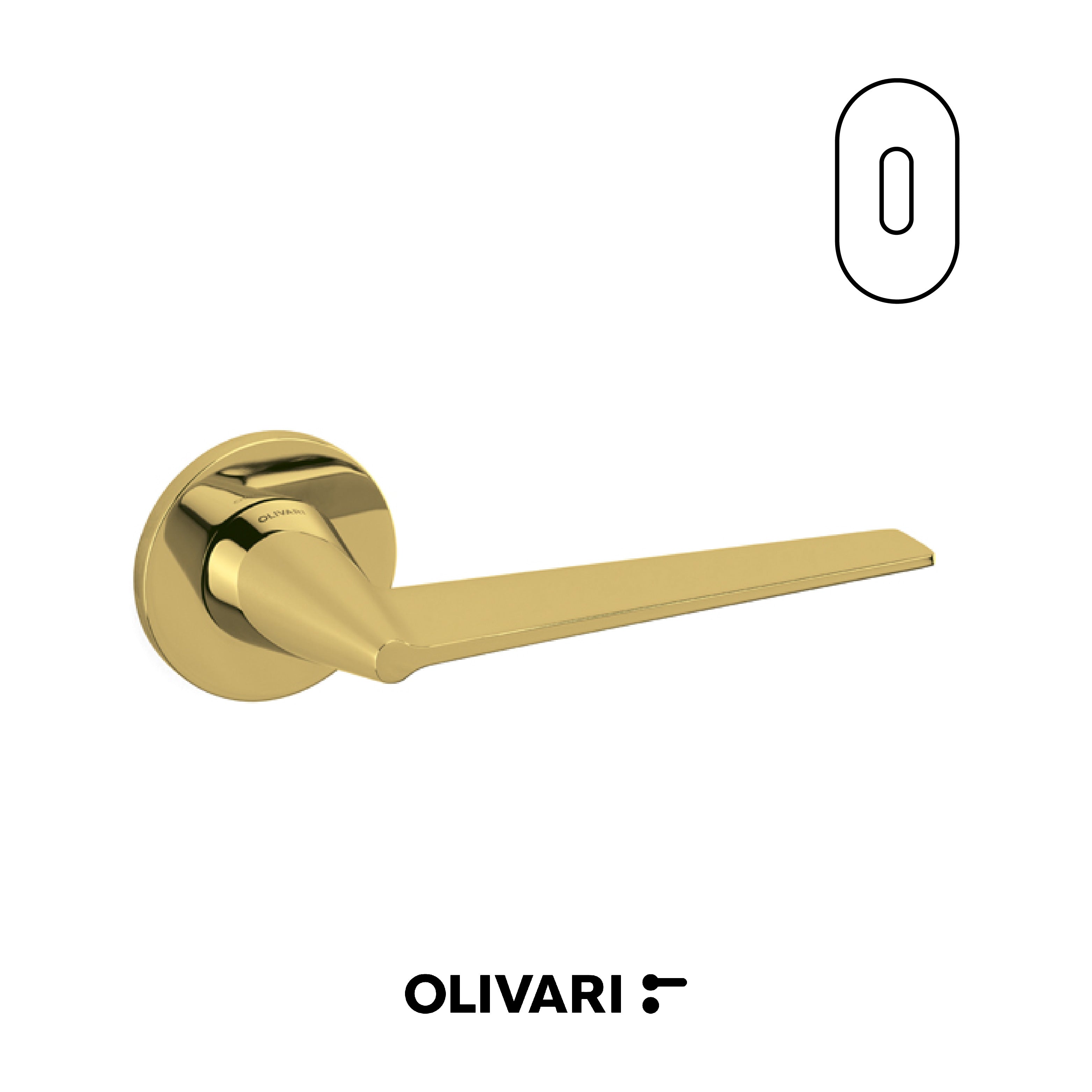 Cono - Olivari Maniglia per porta interna - Imhoff Handles