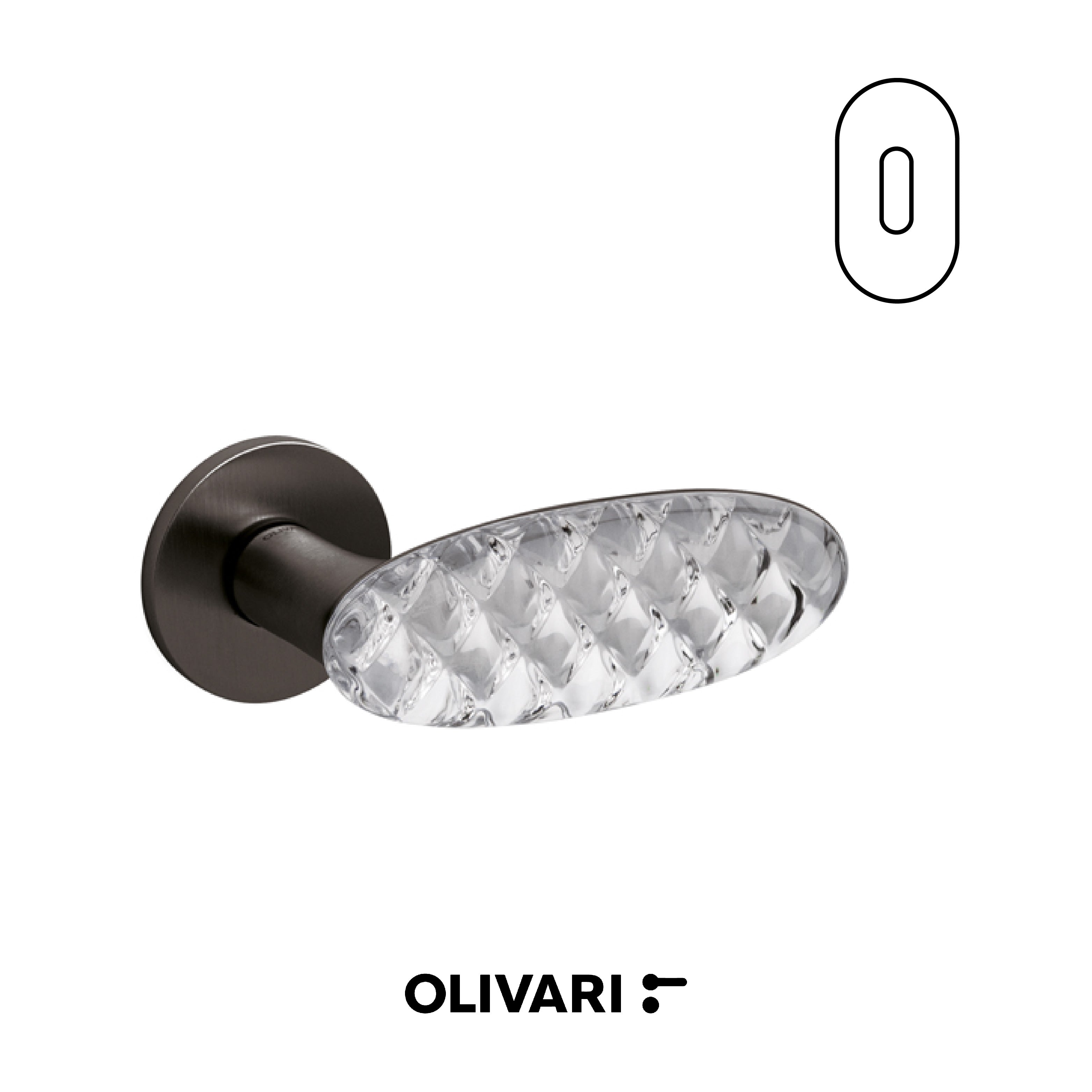 Crystal Royal - Olivari Maniglia per porta interna - Imhoff Handles