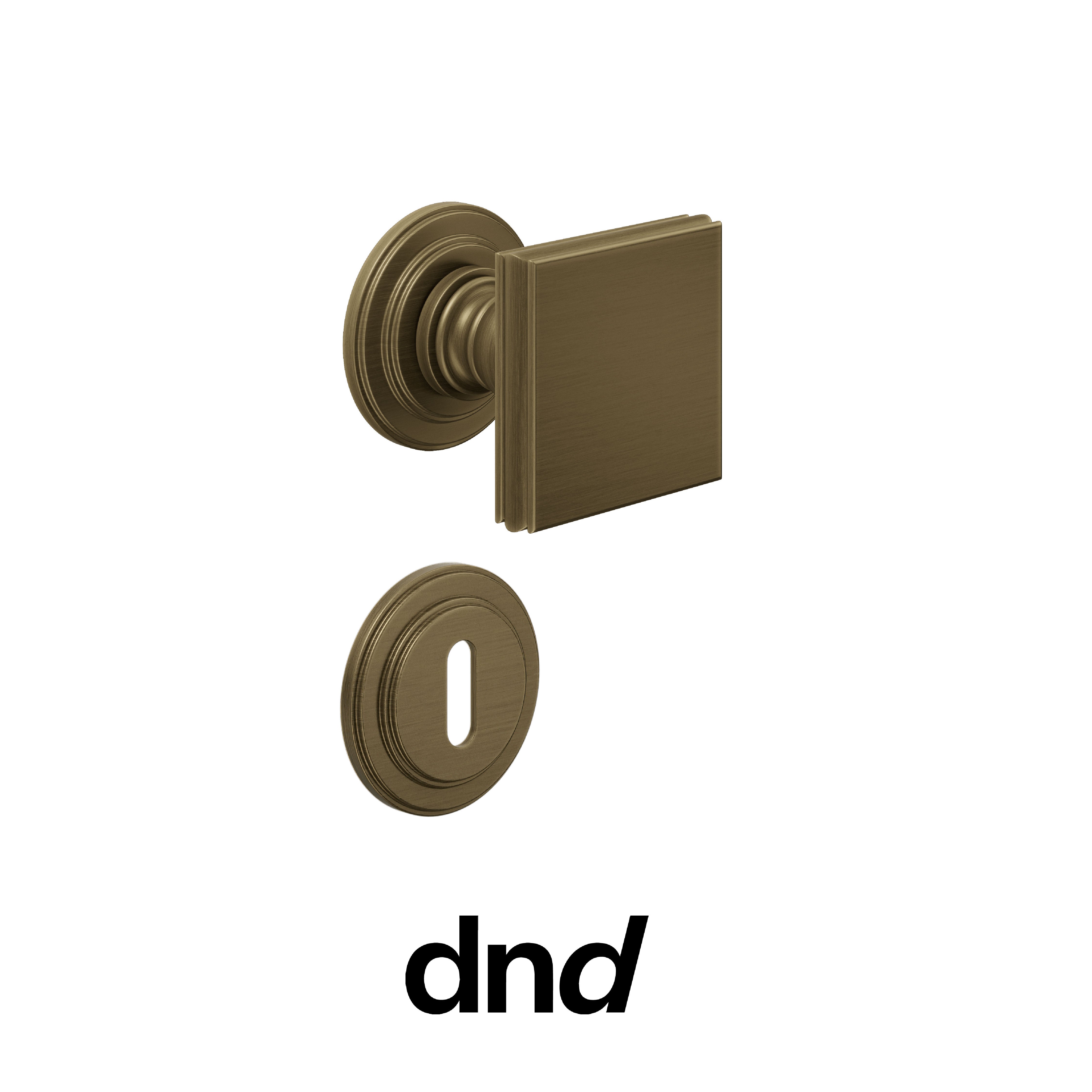 DND Lucrezia - Pomolo per porta interna - OGH - Bronzo satinato opaco / Lucrezia / Patent