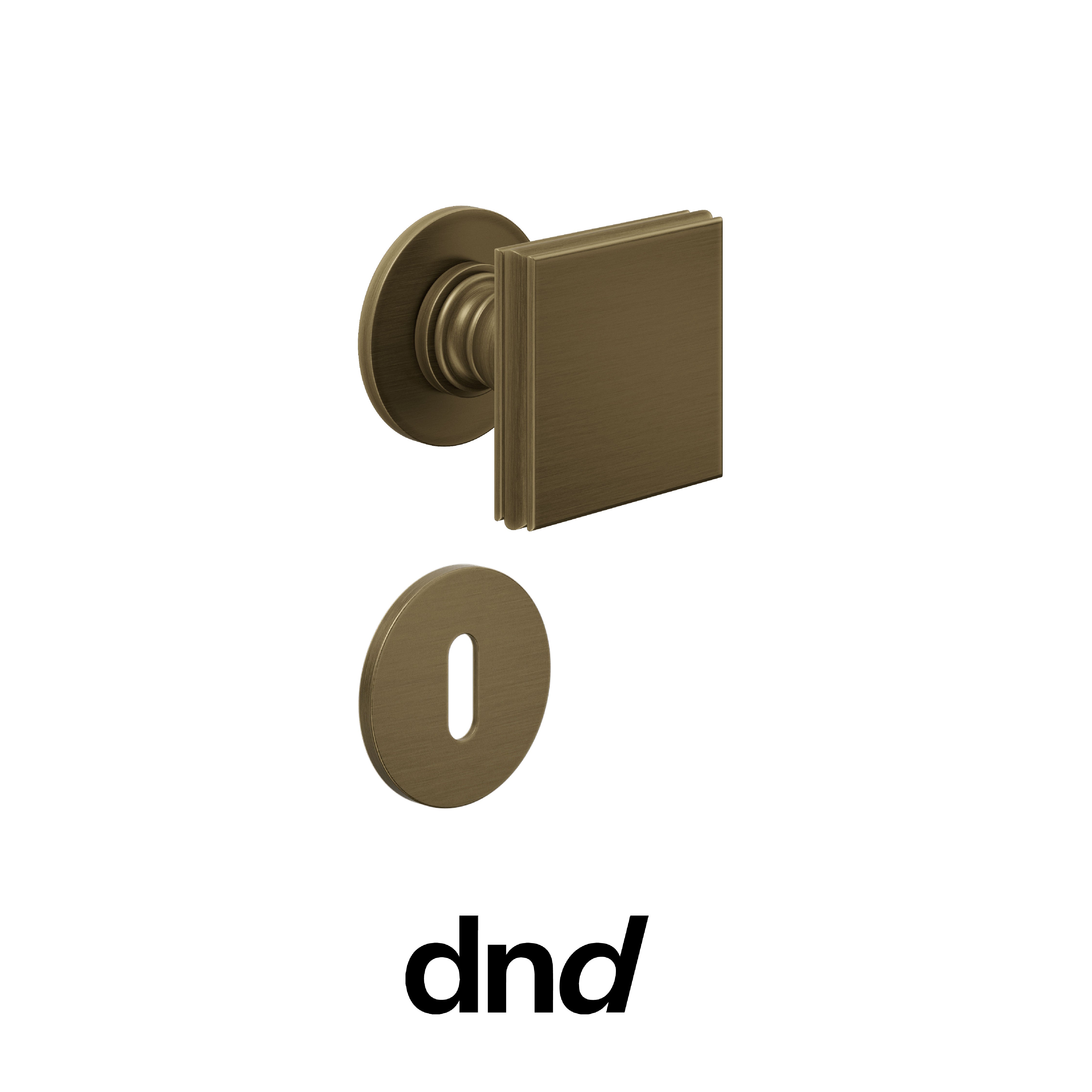 DND Lucrezia - Pomolo per porta interna - OGH - Bronzo satinato opaco / Fine tonda Ø 50 - 4 mm / Patent