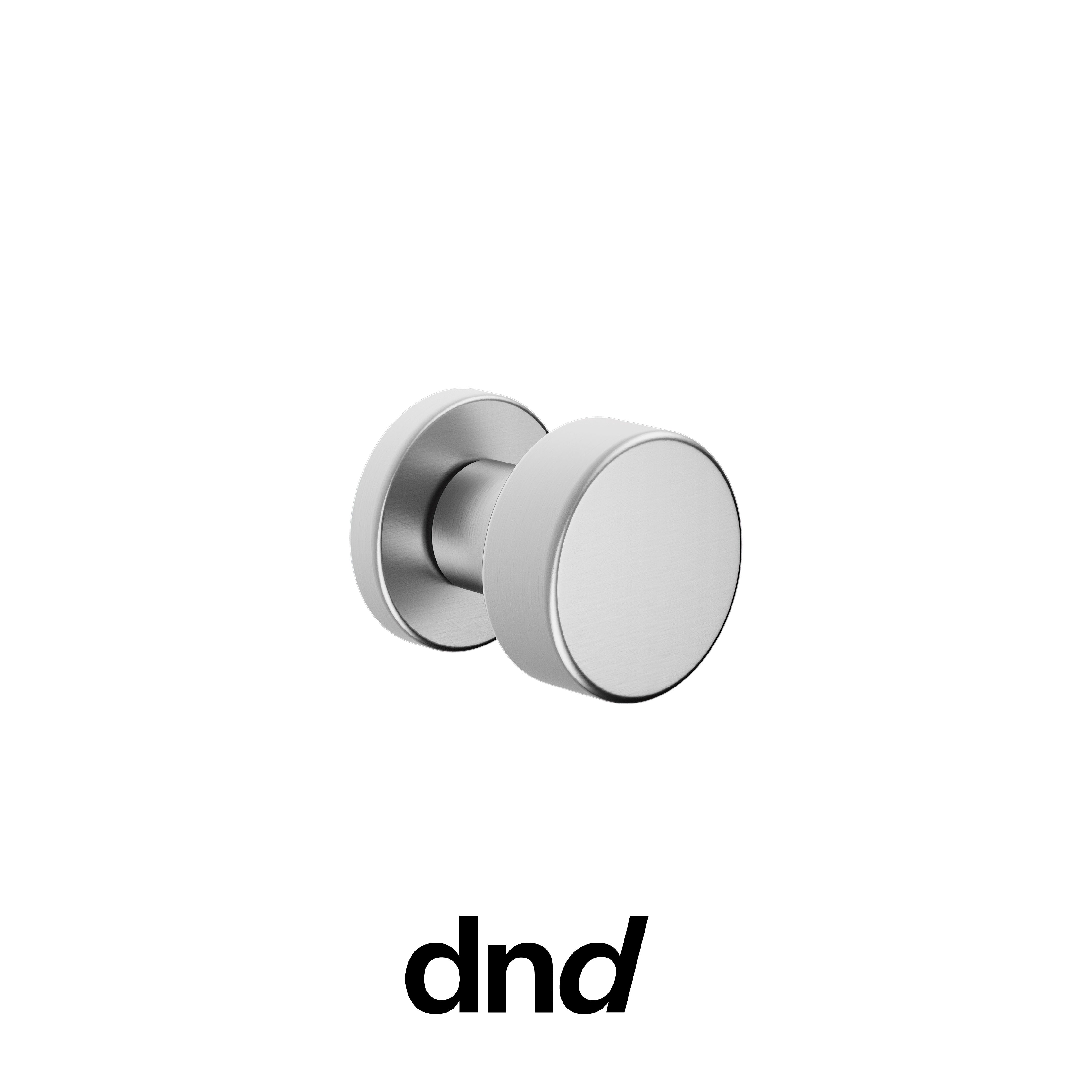 DND Rondò - Pomolo per porta interna - OCS - Cromo satinato / Vis Tonda Ø 50 - 7 mm / No
