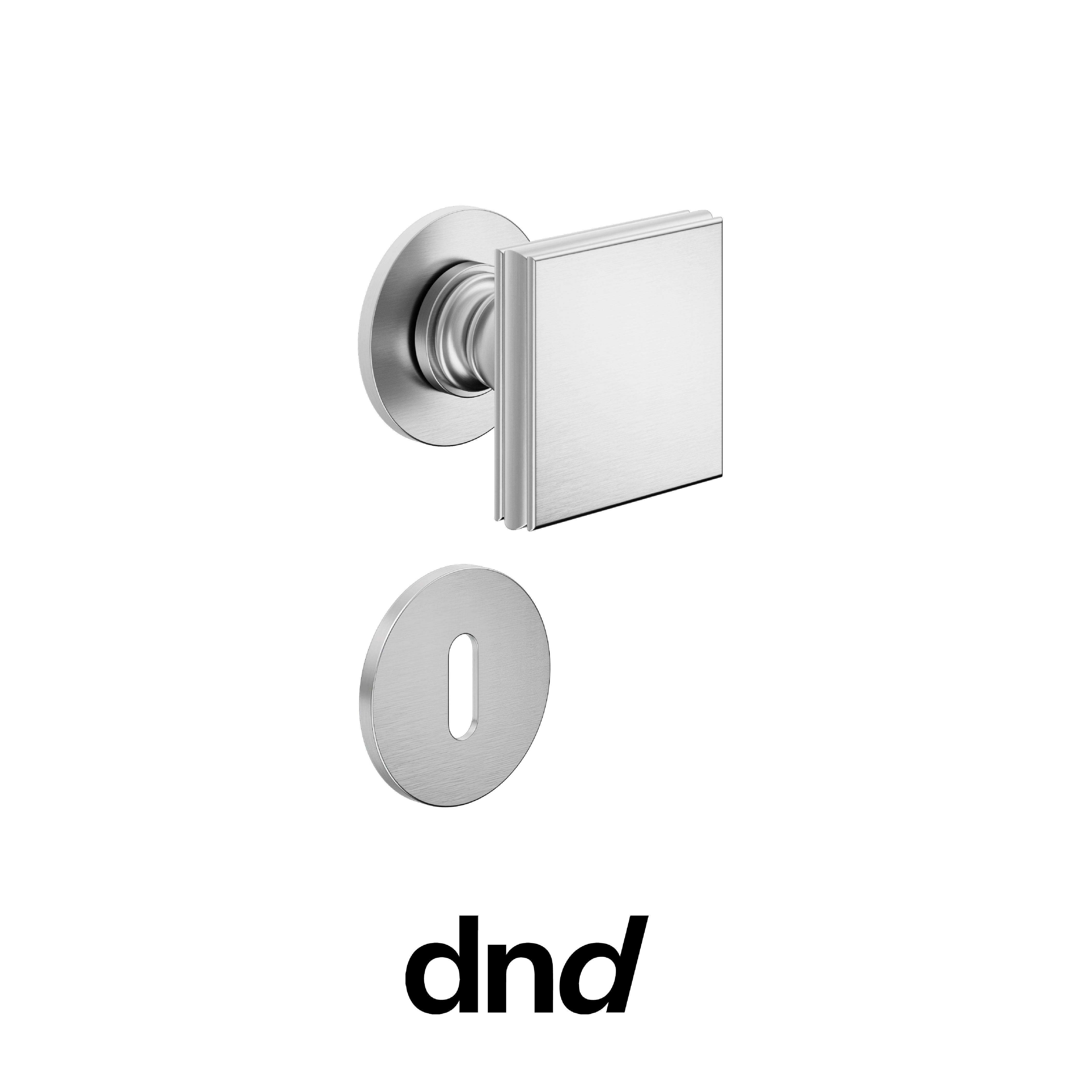 DND Lucrezia - Pomolo per porta interna - OCS - Cromo satinato / Fine tonda Ø 50 - 4 mm / Patent