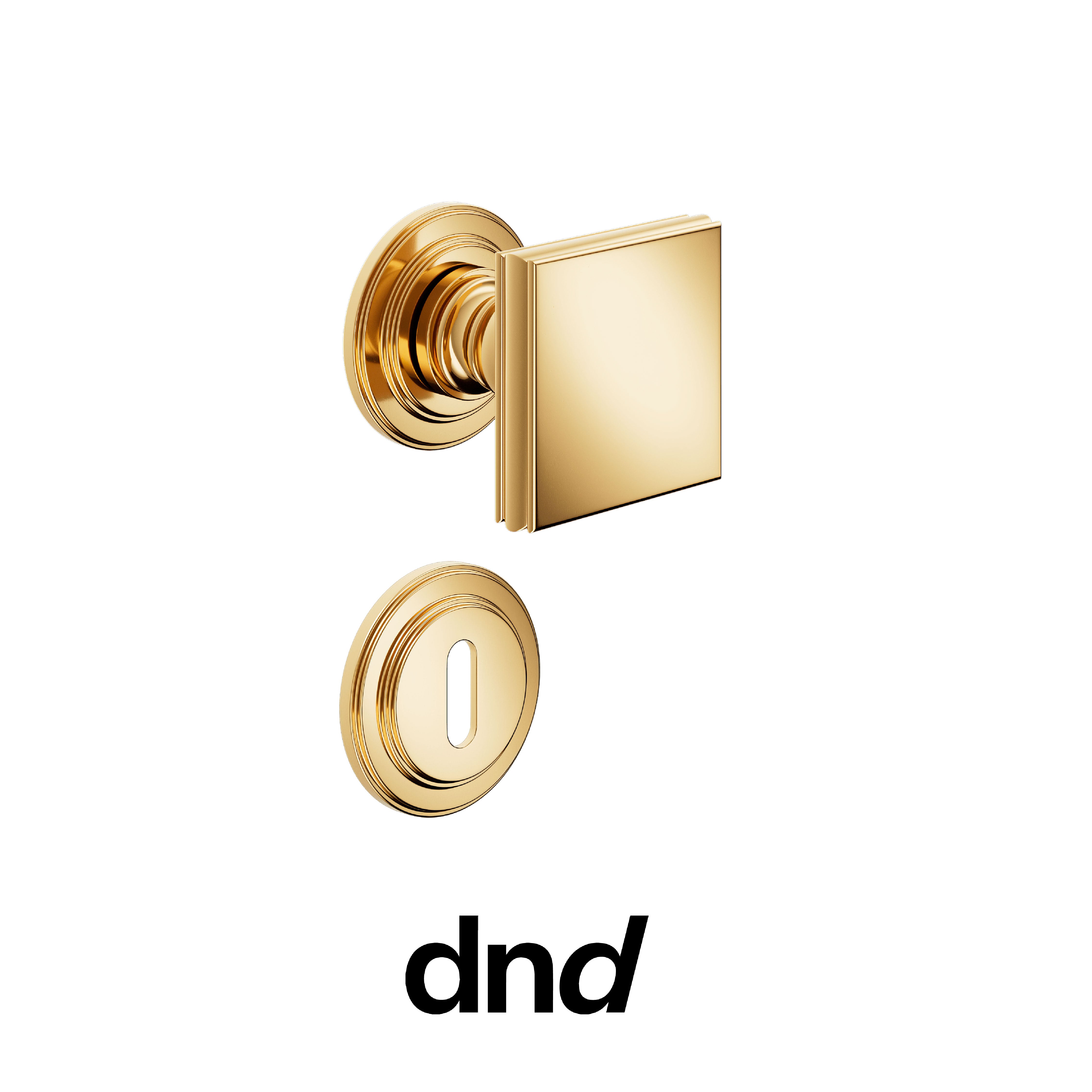 DND Lucrezia - Pomolo per porta interna - PVD-BG - Oro antico lucido / Lucrezia / Patent