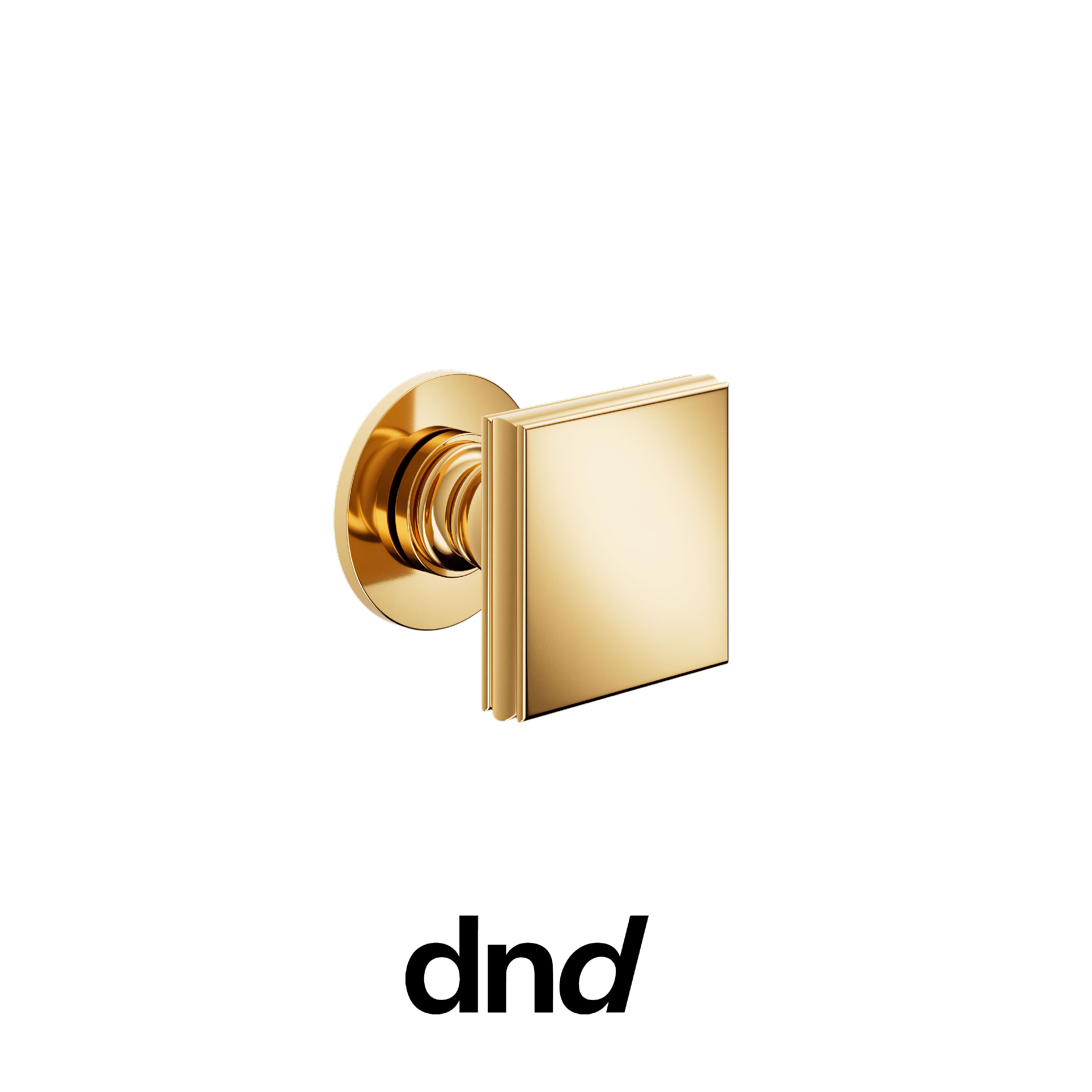 DND Lucrezia - Pomolo per porta interna - PVD-BG - Oro antico lucido / Fine tonda Ø 50 - 4 mm / Pomolo fisso