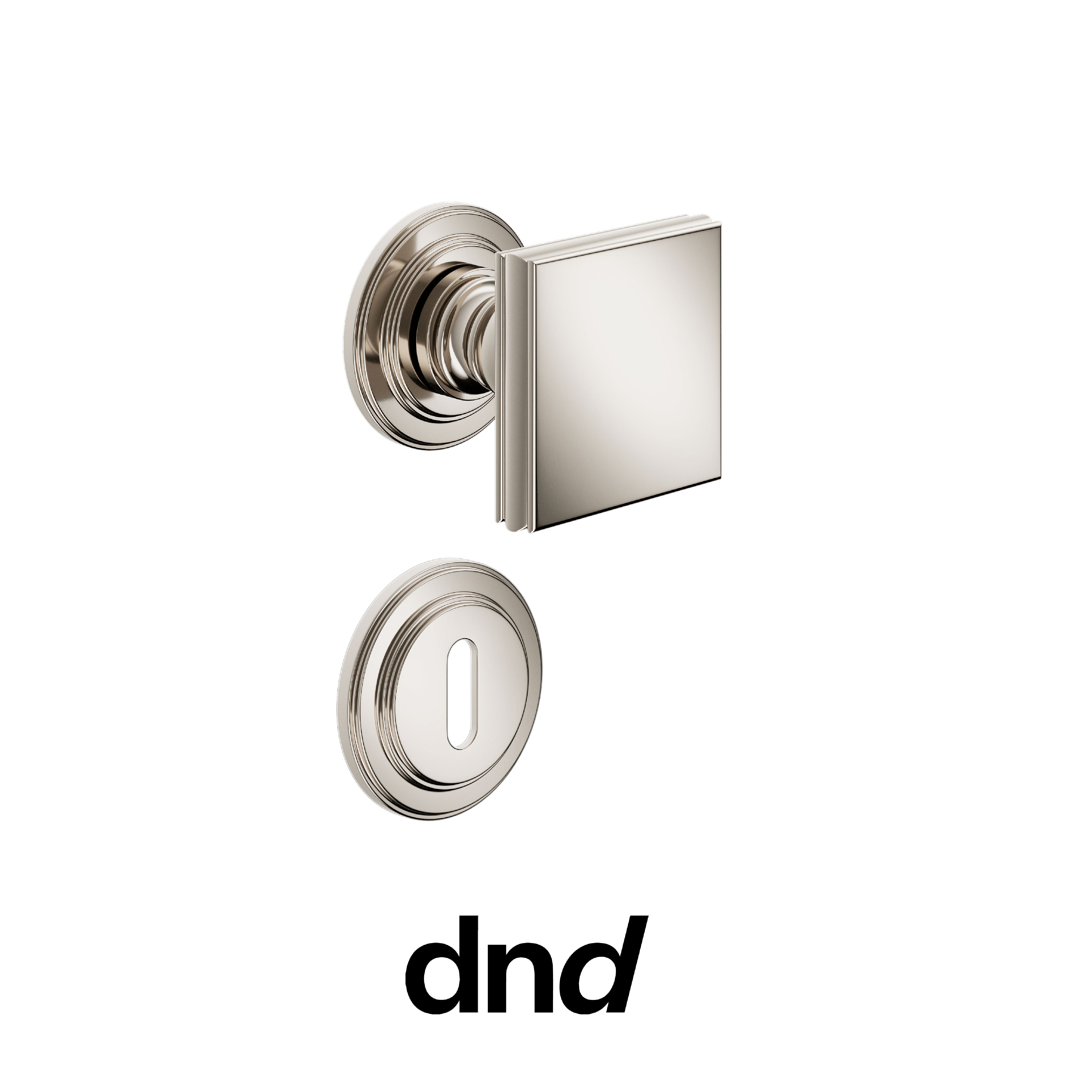 DND Lucrezia - Pomolo per porta interna - PVN - Nickel lucido / Lucrezia / Patent