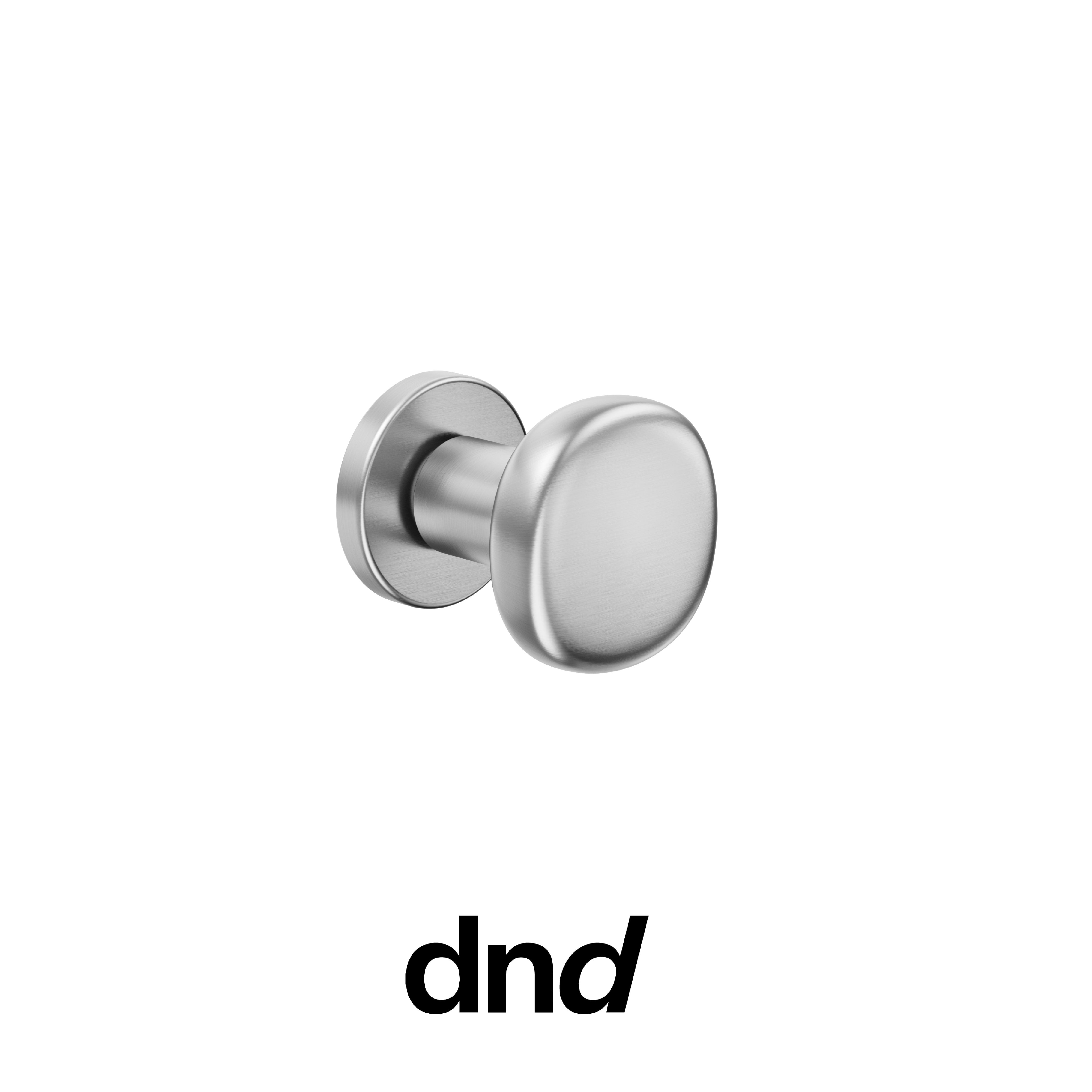 DND Olive - Pomolo per porta interna - OCS - Cromo satinato / Vis Tonda Ø 50 - 7 mm / Pomolo fisso