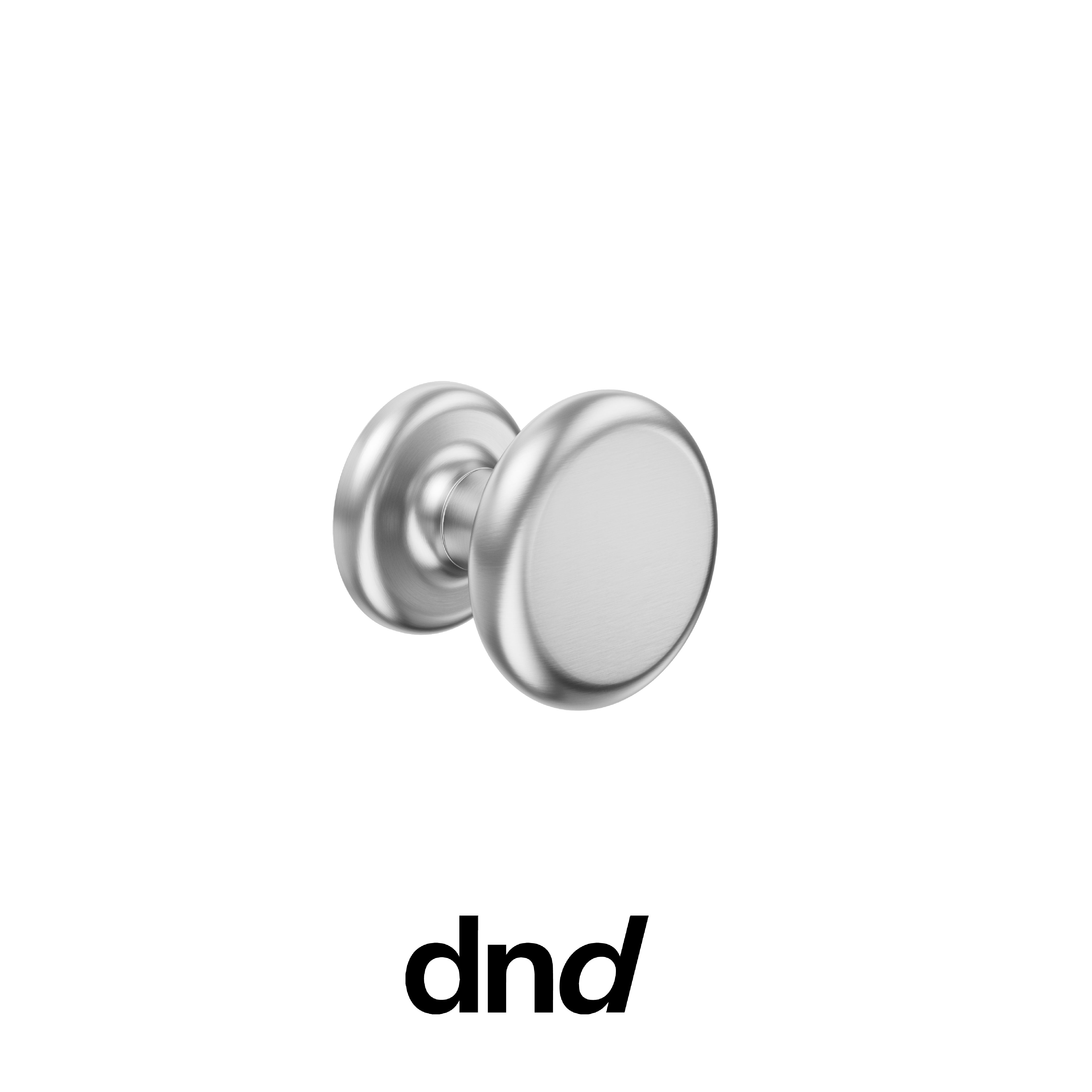 DND Palm - Pomolo per porta interna - OCS - Cromo satinato / Palm Ø 50 - 7 mm / Pomolo fisso