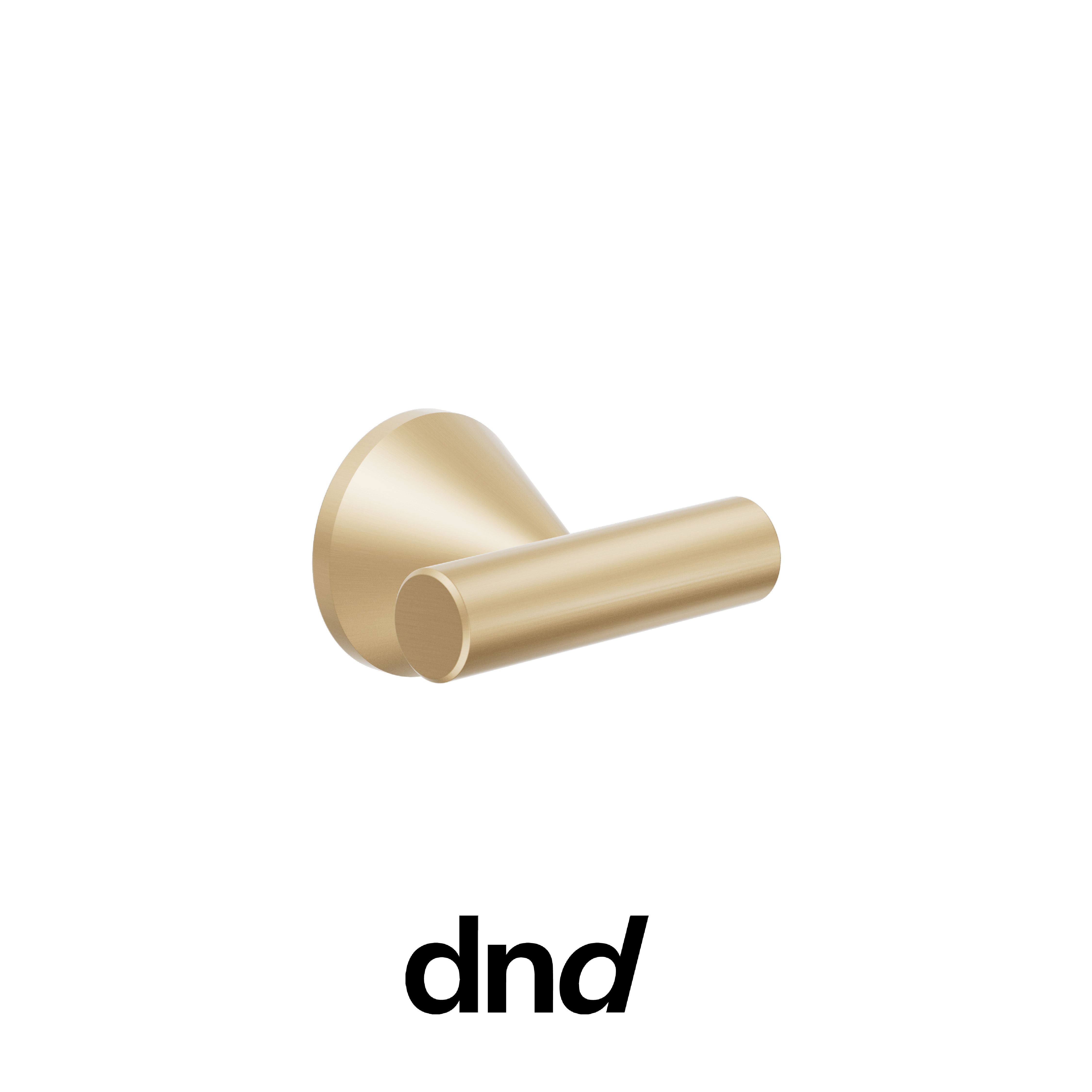 DND Pencil - Pomolo per porta interna - ARO - Oro satinato / Pencil / Pomolo singolo fisso