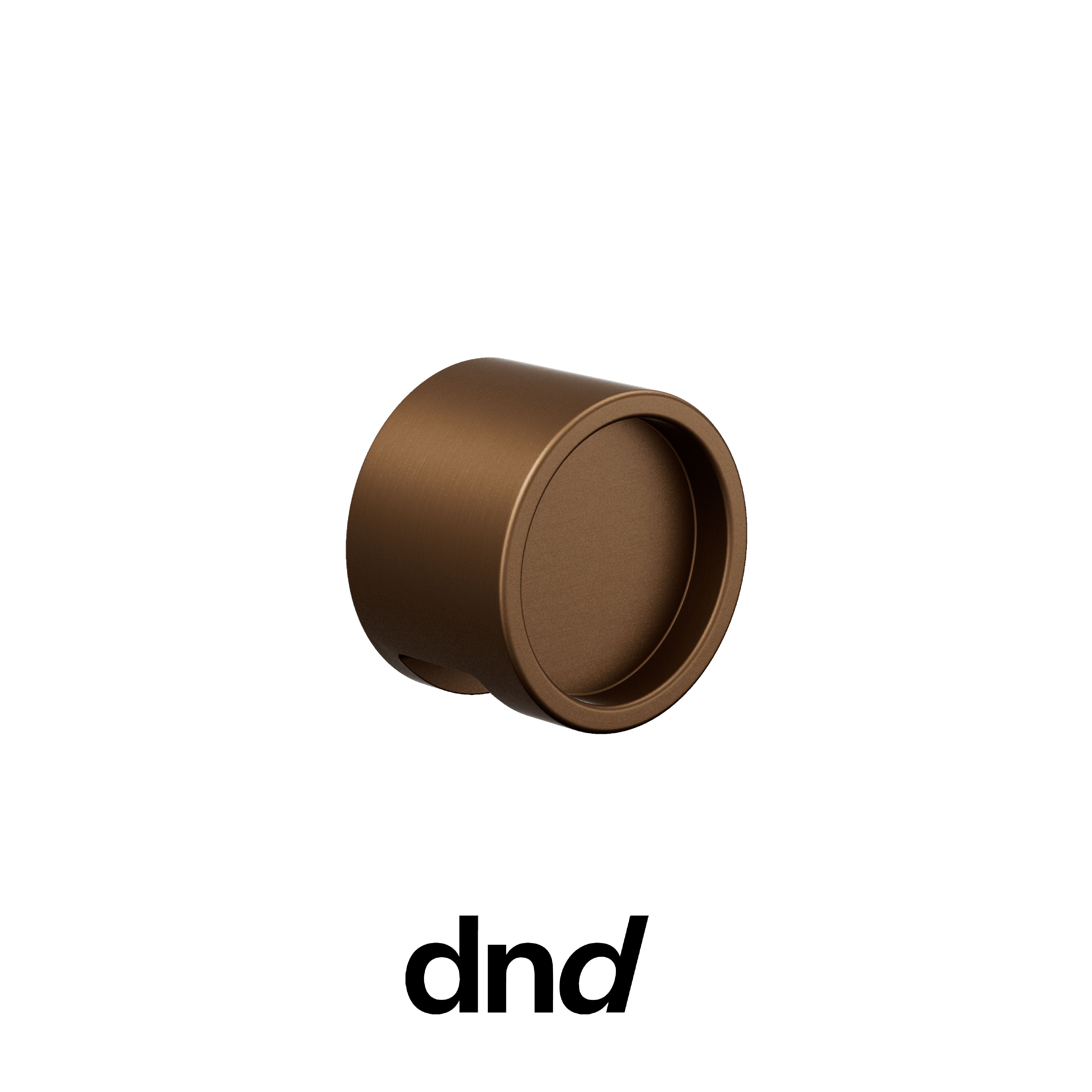 DND Timeless - Pomolo per porta interna - ABR - Bronzo / Fine Tonda Ø 50 - 4 mm / Pomolo singolo fisso