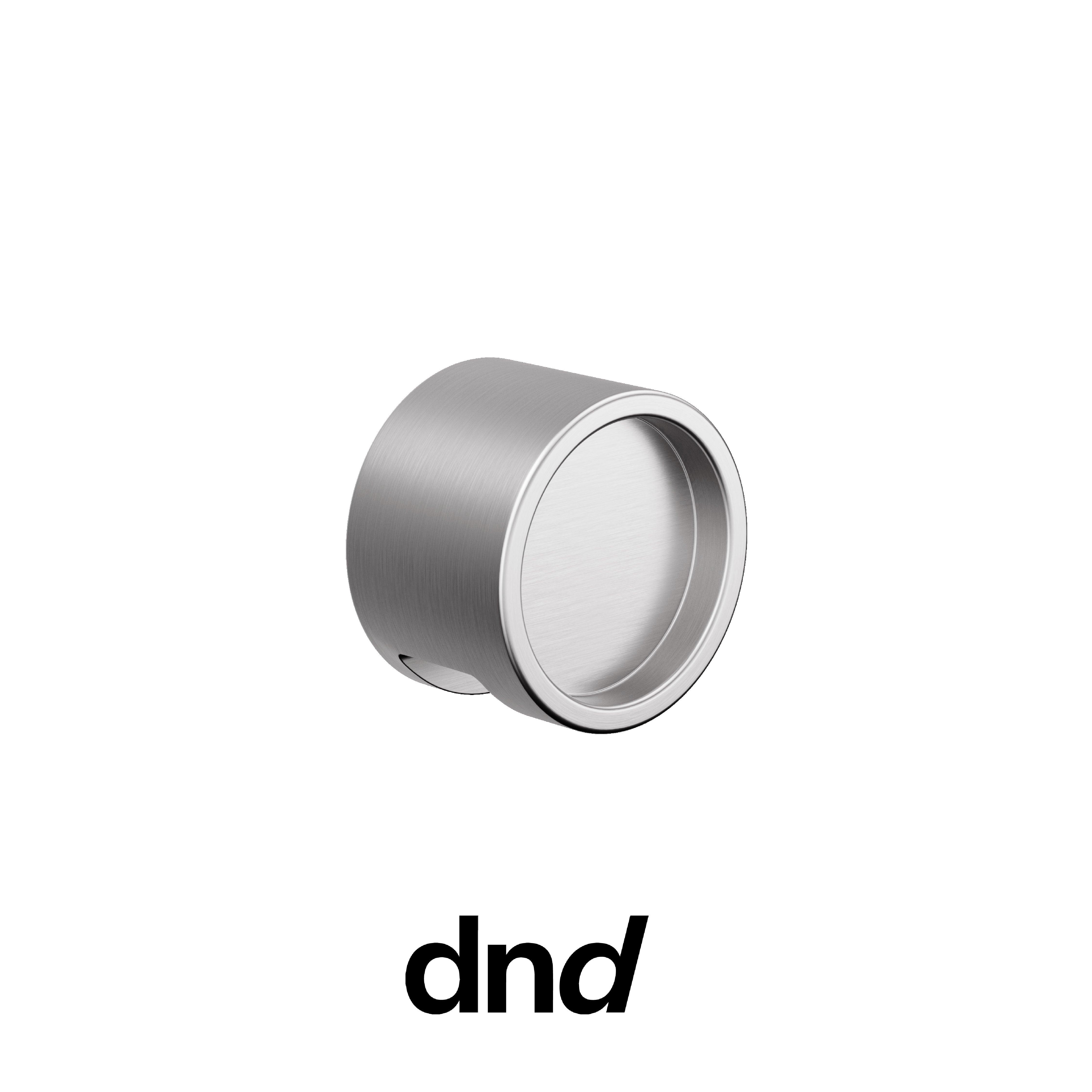 DND Timeless - Pomolo per porta interna - ASV - Silver / Fine Tonda Ø 50 - 4 mm / Pomolo singolo fisso