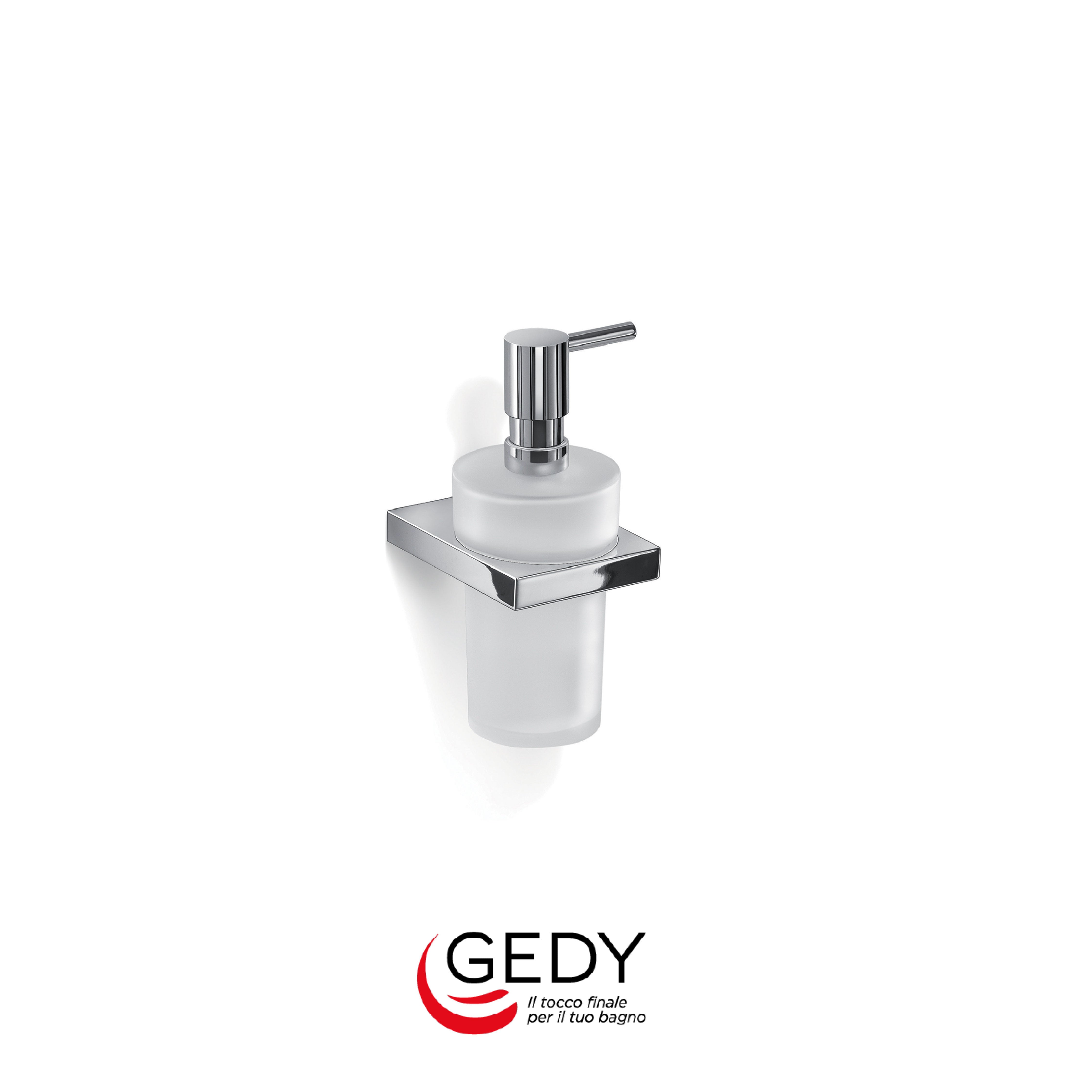 GEDY Lanzarote - Dosasapone con erogatore in acciaio inox AISI 304 - 13 - Cromato