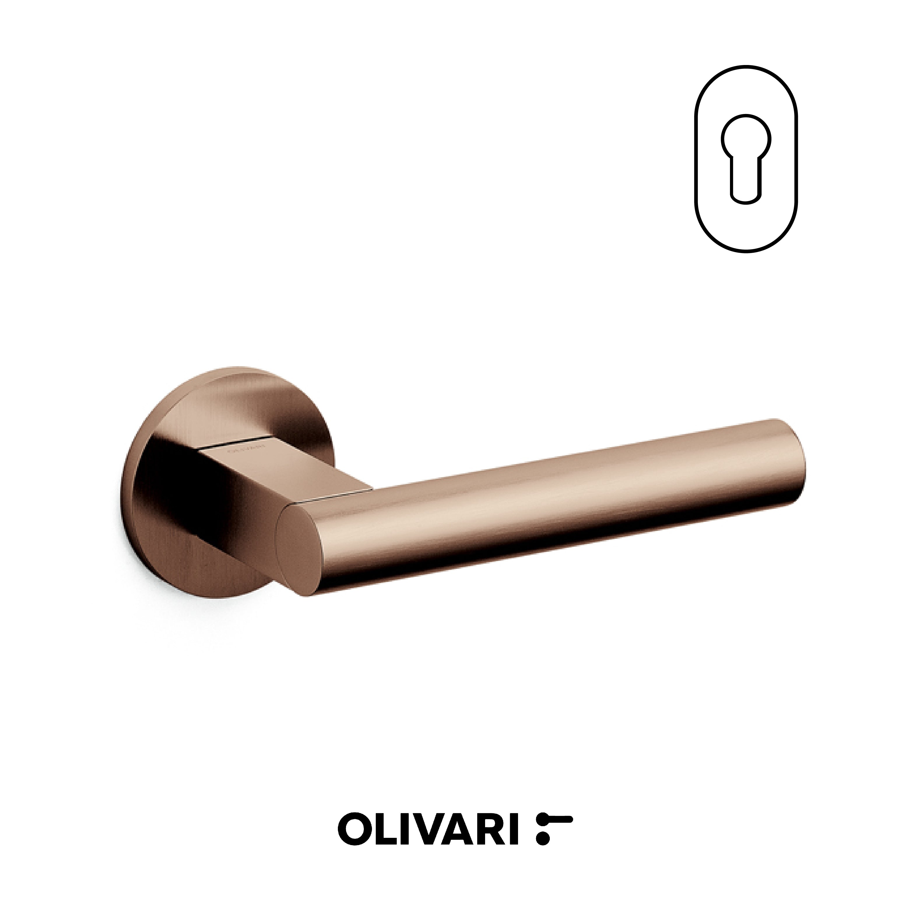 Euclide - Olivari Maniglia per porta interna - Imhoff Handles
