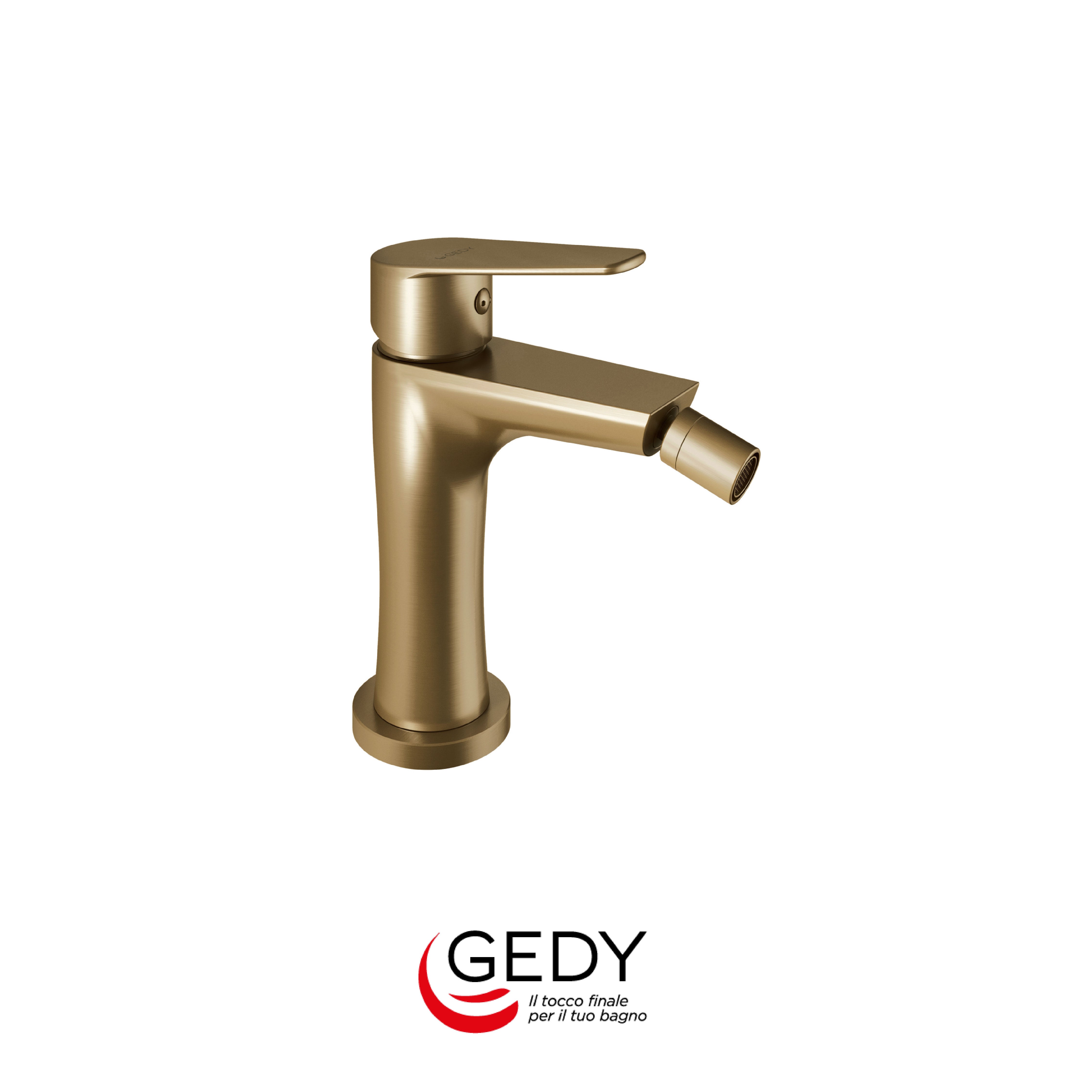 GEDY Como - Miscelatore monocomando basso per bidet - 88 - Oro matt