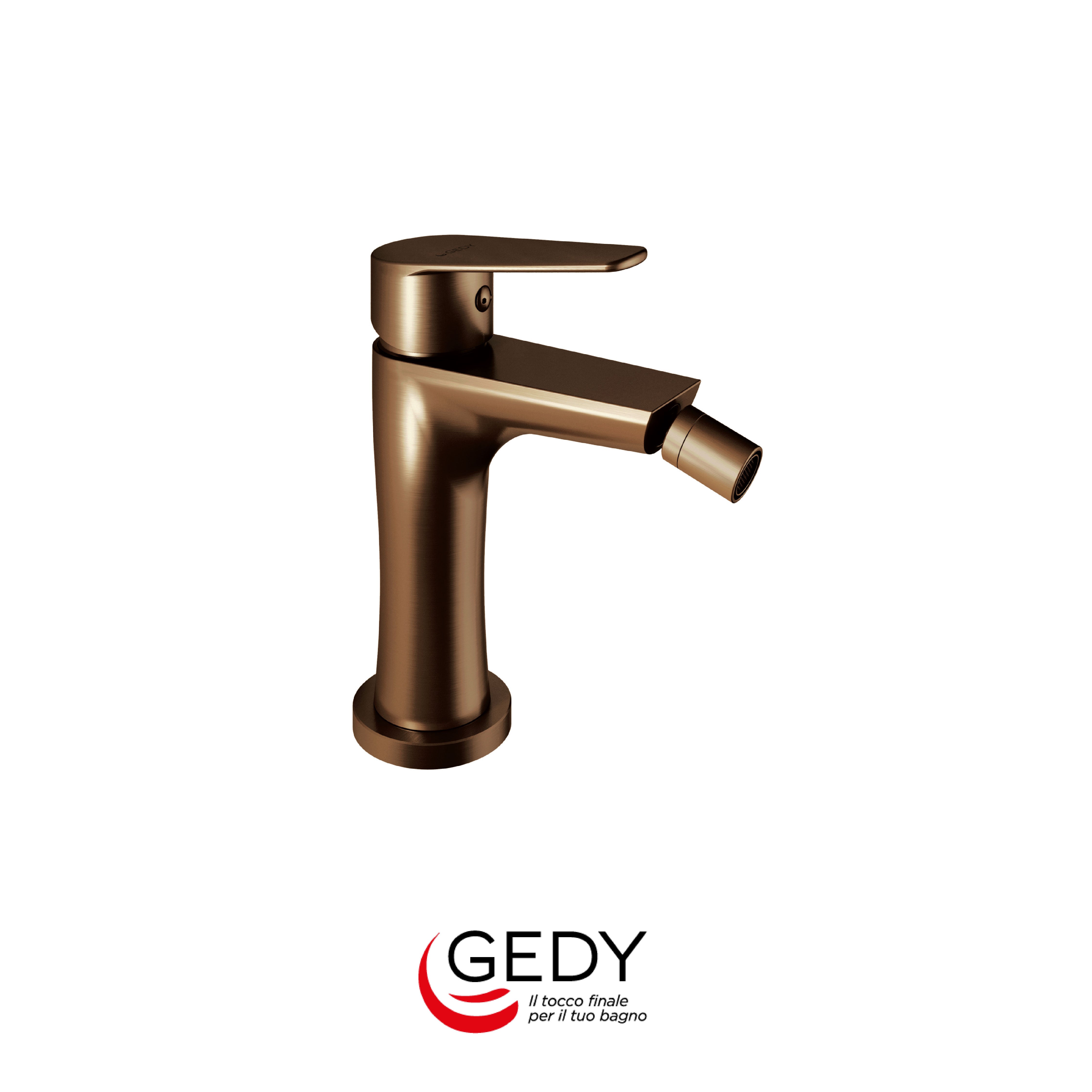 GEDY Como - Miscelatore monocomando basso per bidet - 82- Oro rosa