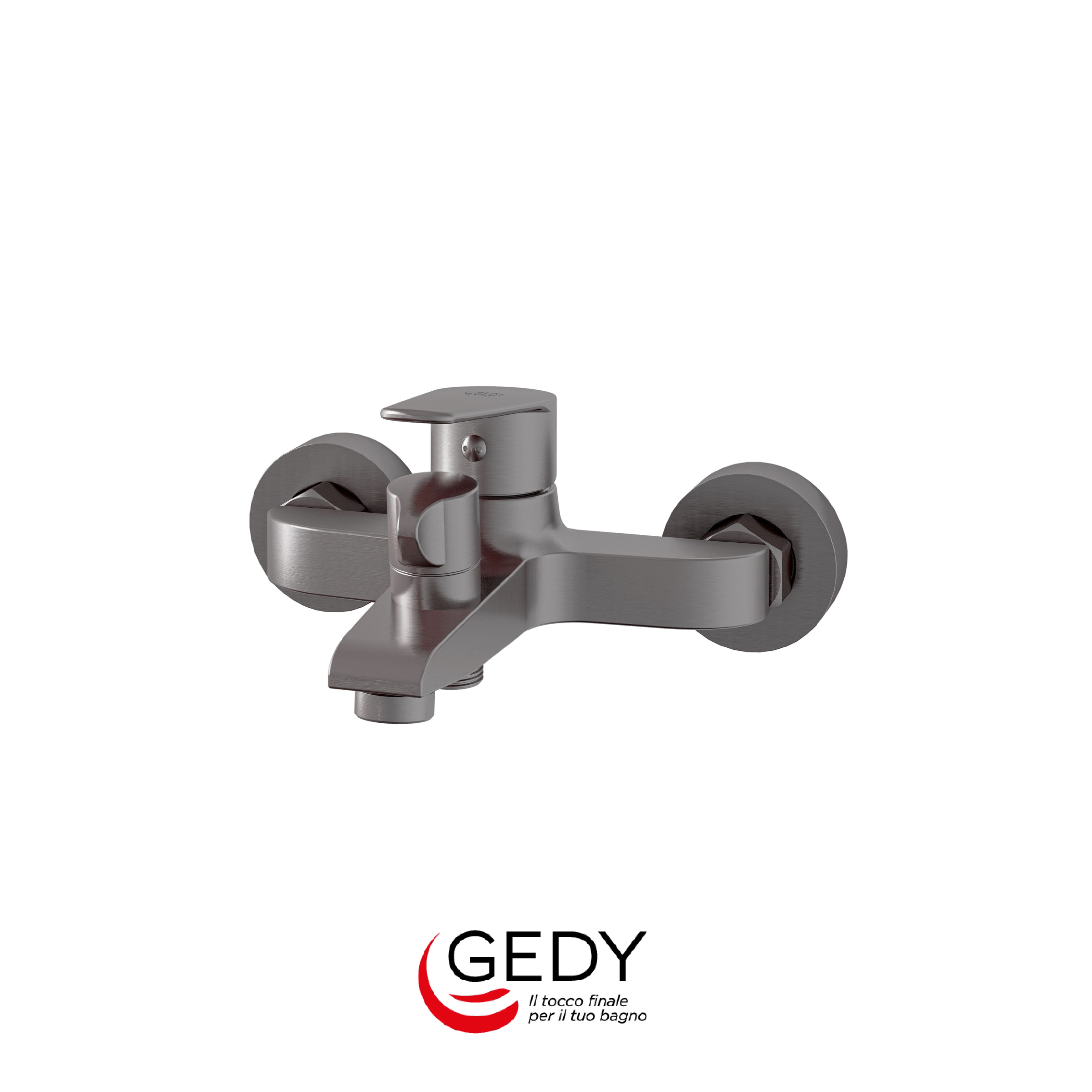GEDY Como - Miscelatore monocomando esterno vasca - 81 - Gun metal