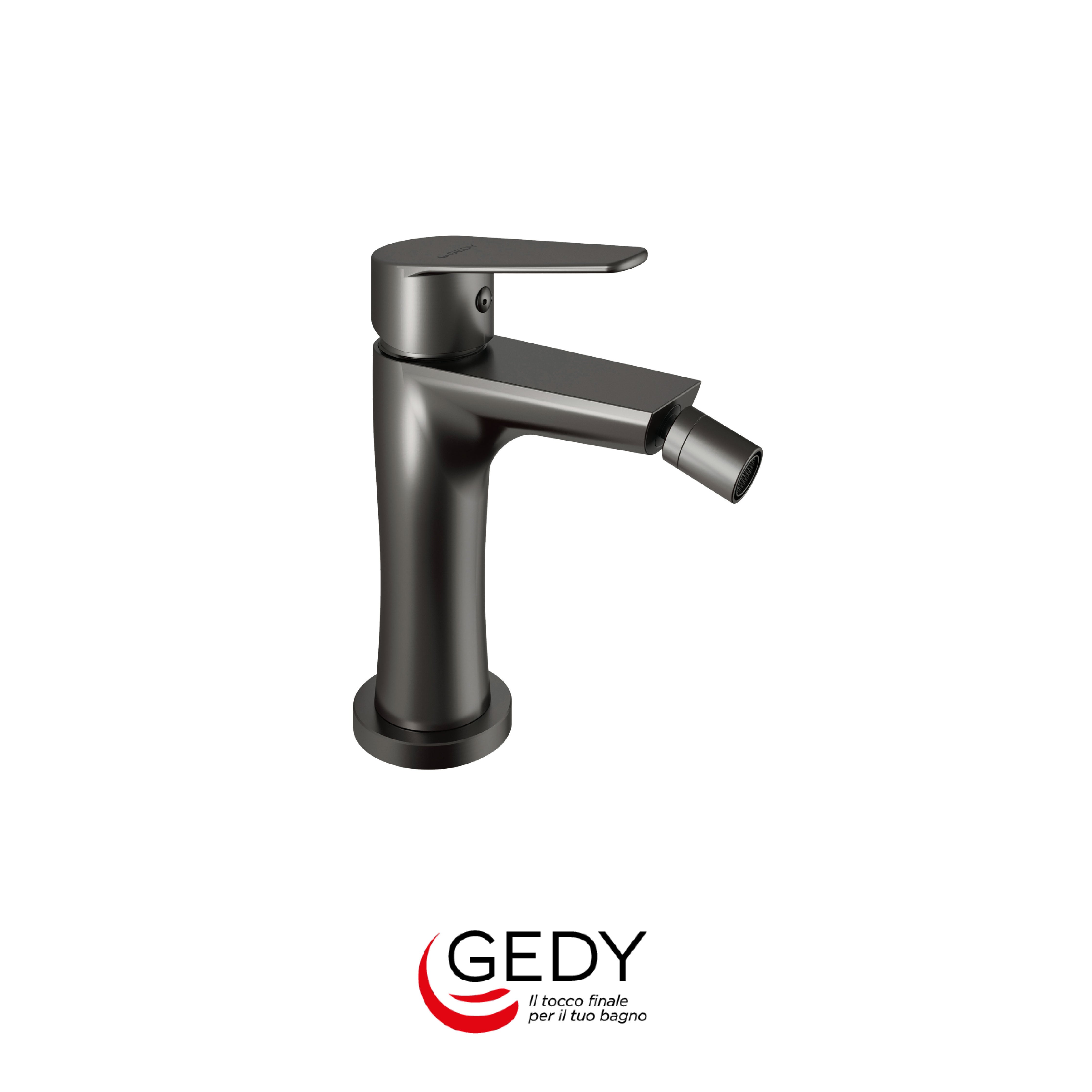 GEDY Como - Miscelatore monocomando basso per bidet - 81 - Gun metal